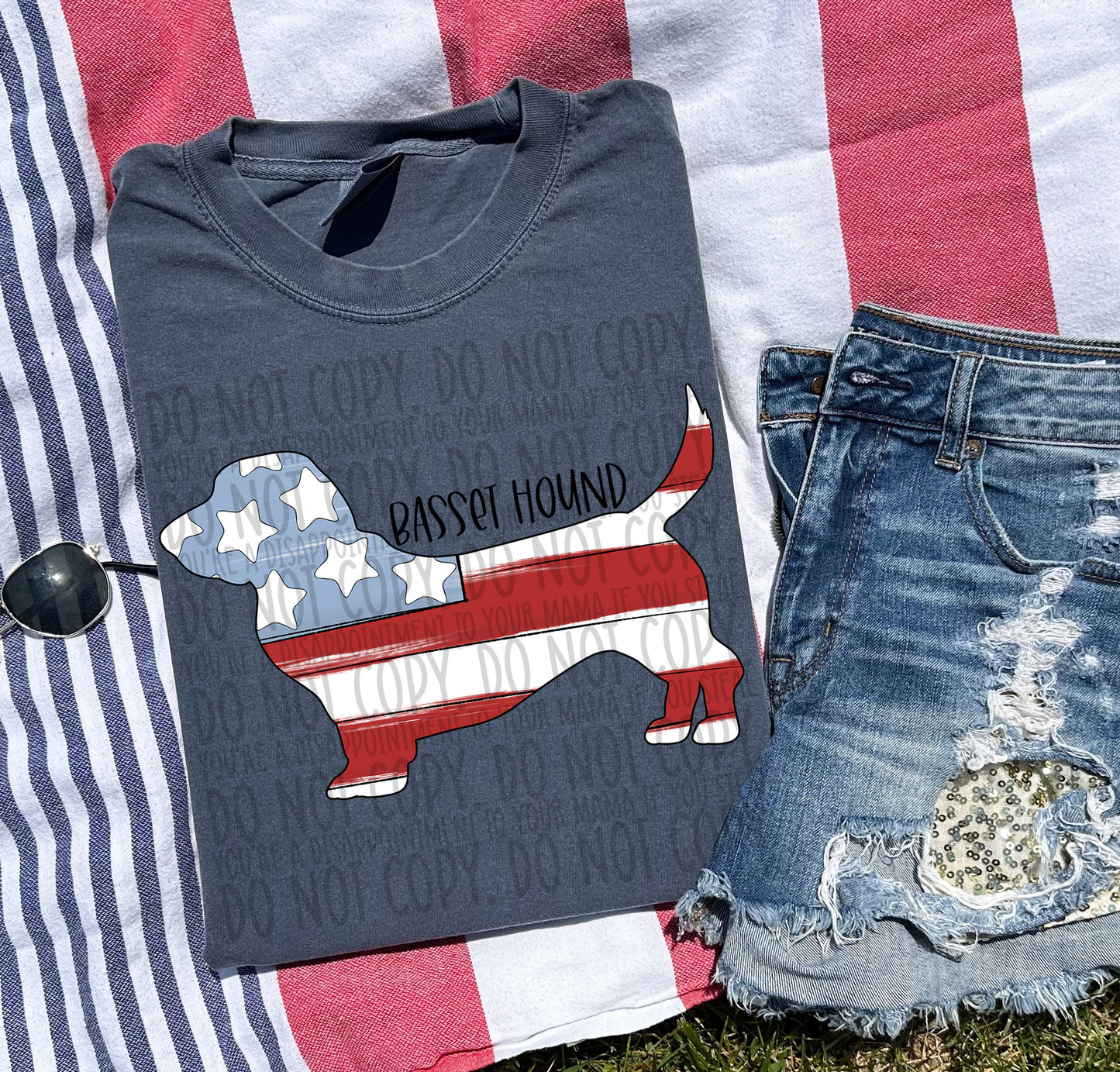 Patriotic Dogs - BLACK TEXT