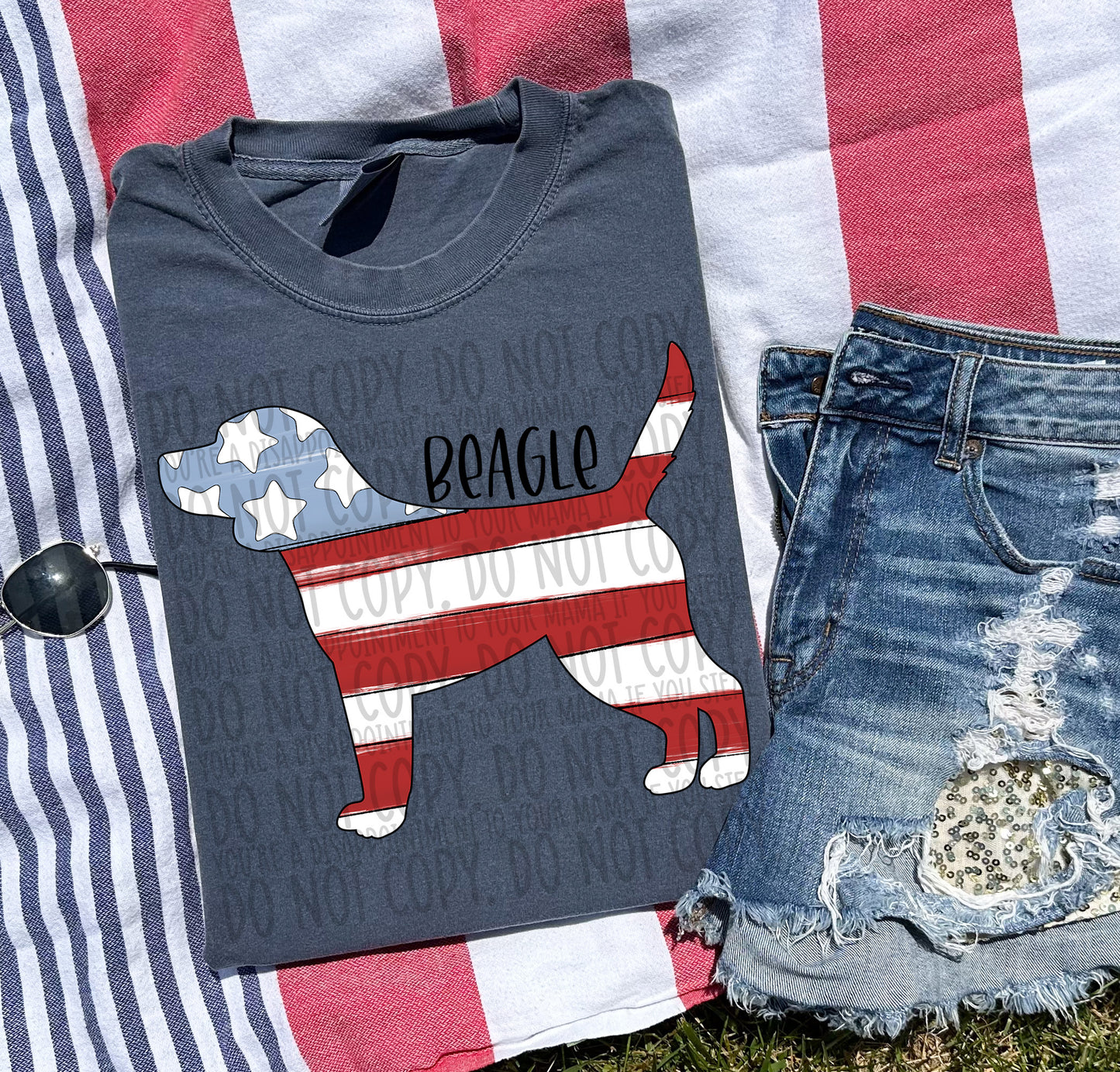 Patriotic Dogs - BLACK TEXT