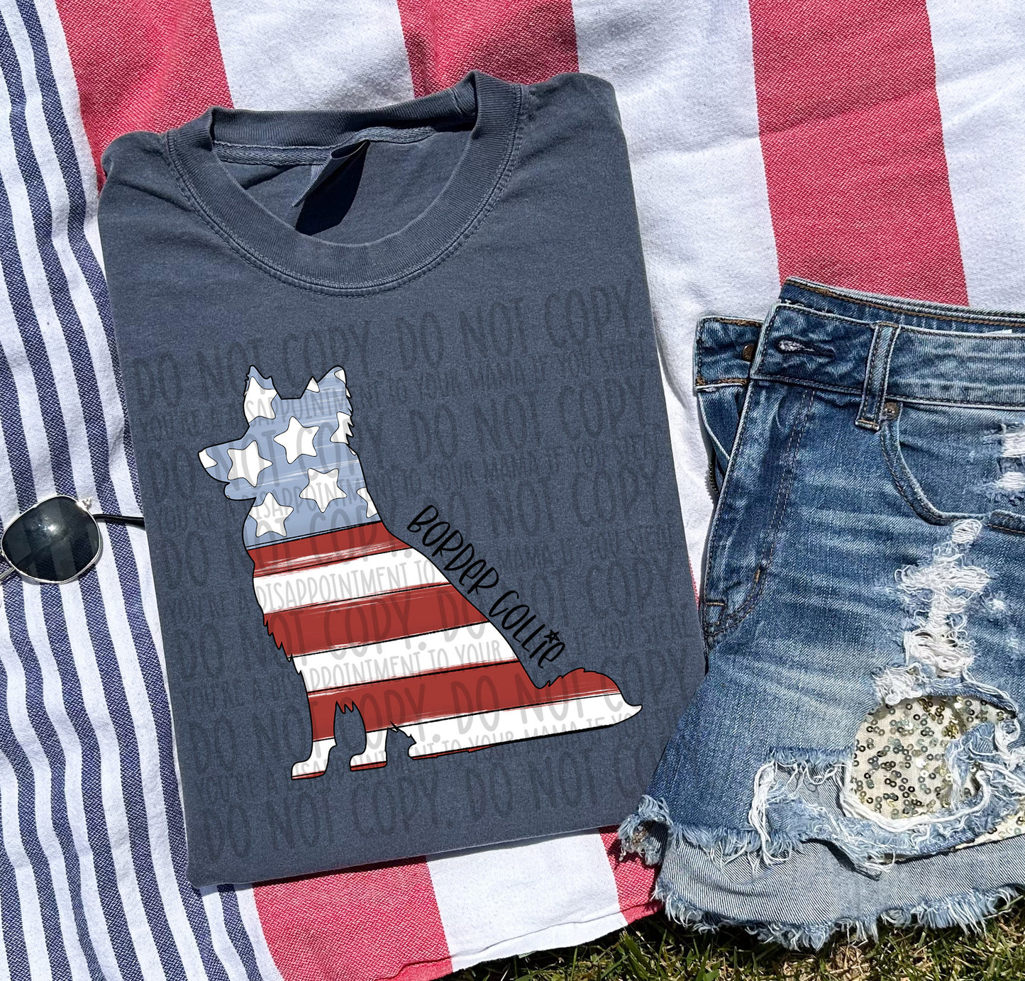 Patriotic Dogs - BLACK TEXT