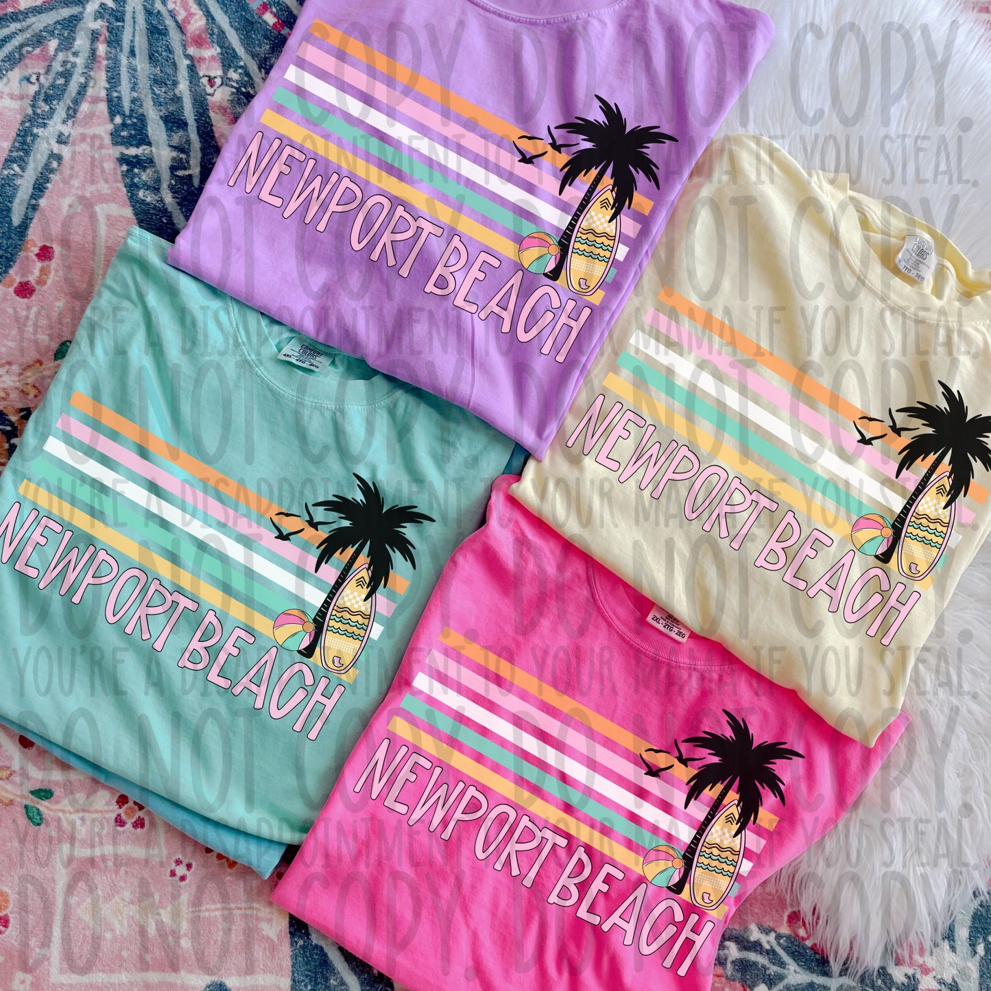 Retro Stripe Summer Destinations