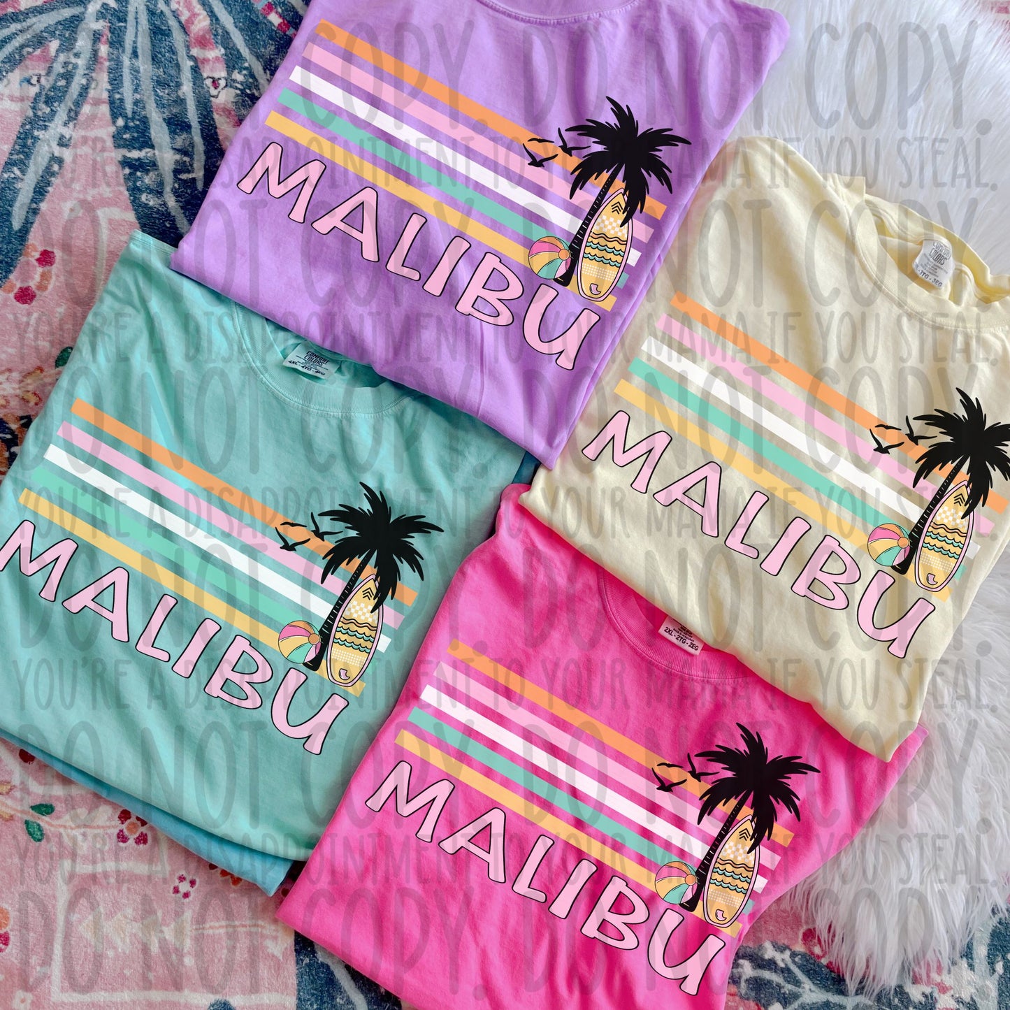 Retro Stripe Summer Destinations
