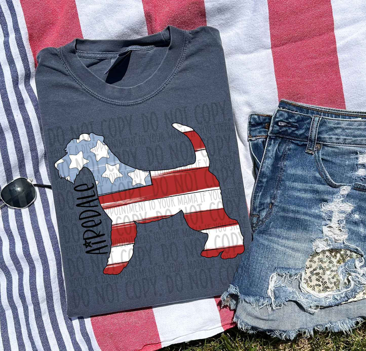 Patriotic Dogs - BLACK TEXT