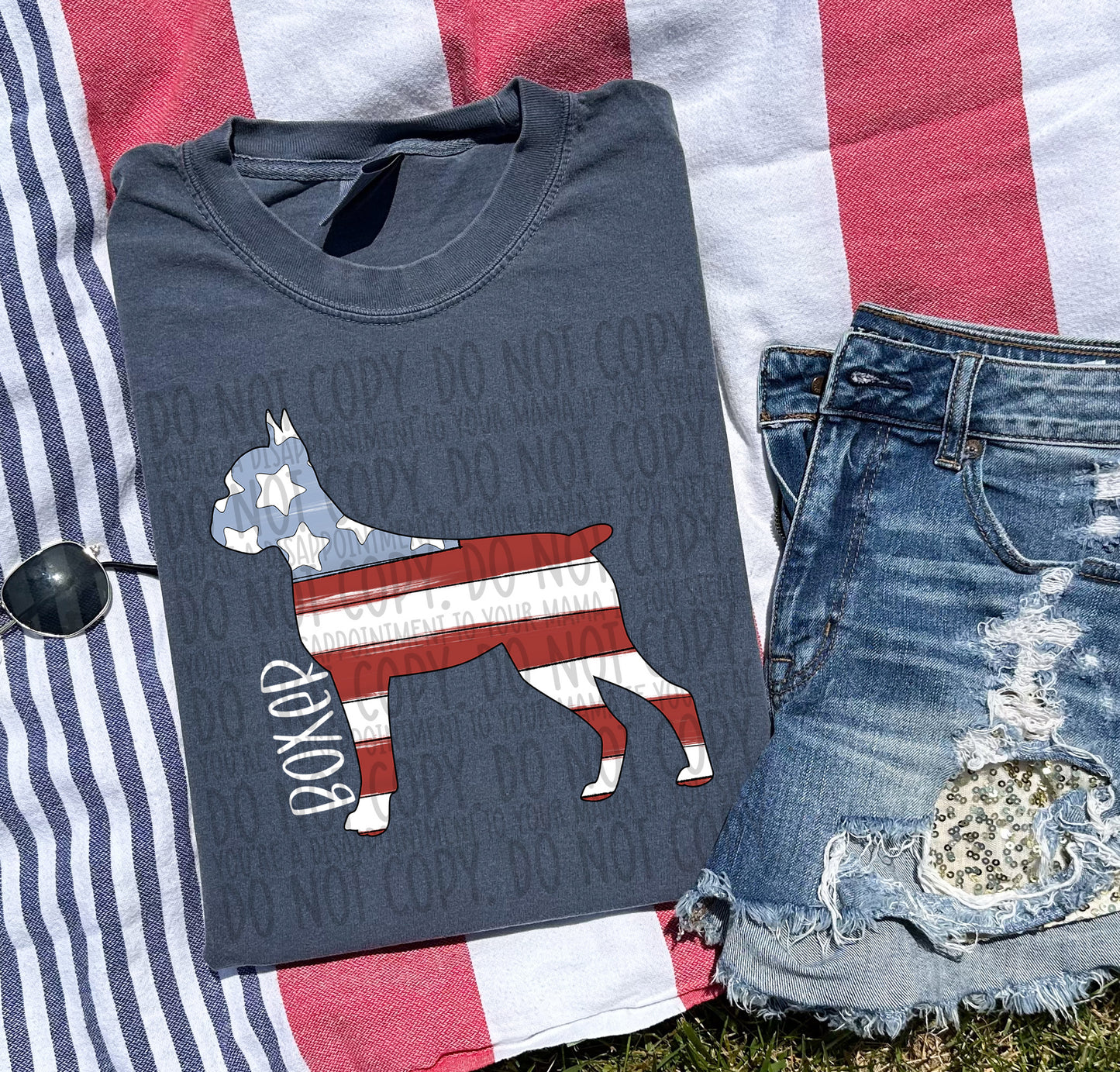 Patriotic Dogs - WHITE TEXT