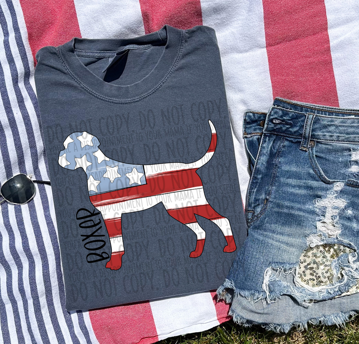 Patriotic Dogs - BLACK TEXT