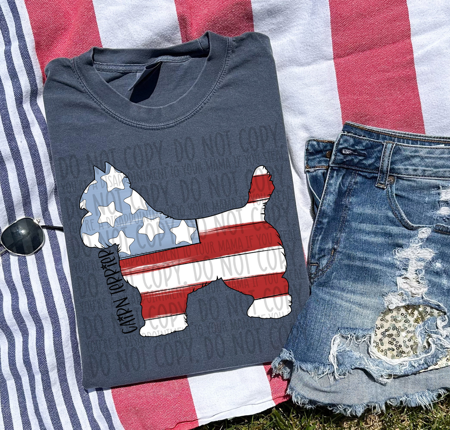 Patriotic Dogs - BLACK TEXT