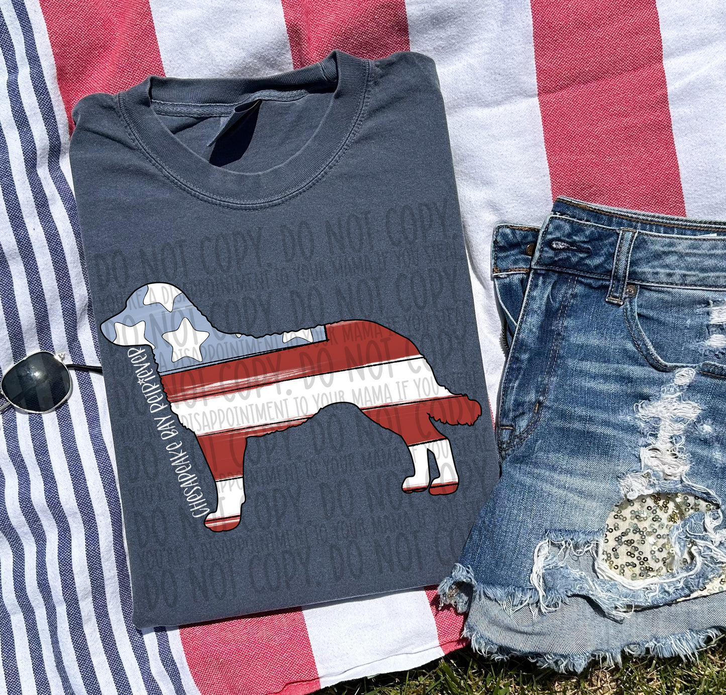 Patriotic Dogs - WHITE TEXT