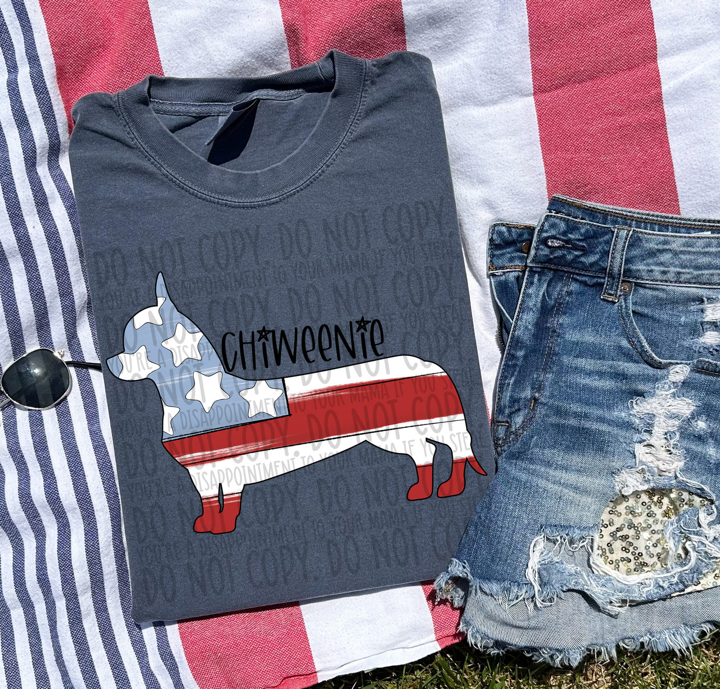 Patriotic Dogs - BLACK TEXT