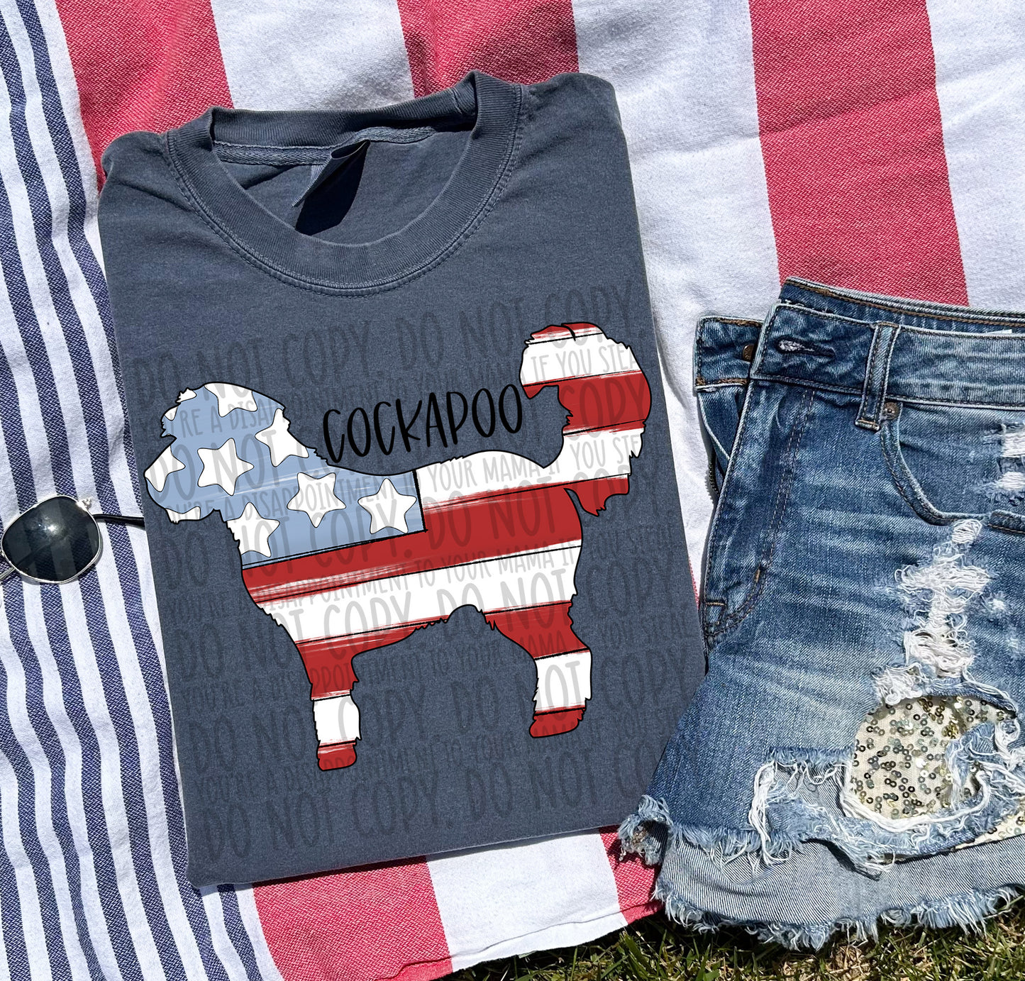 Patriotic Dogs - BLACK TEXT