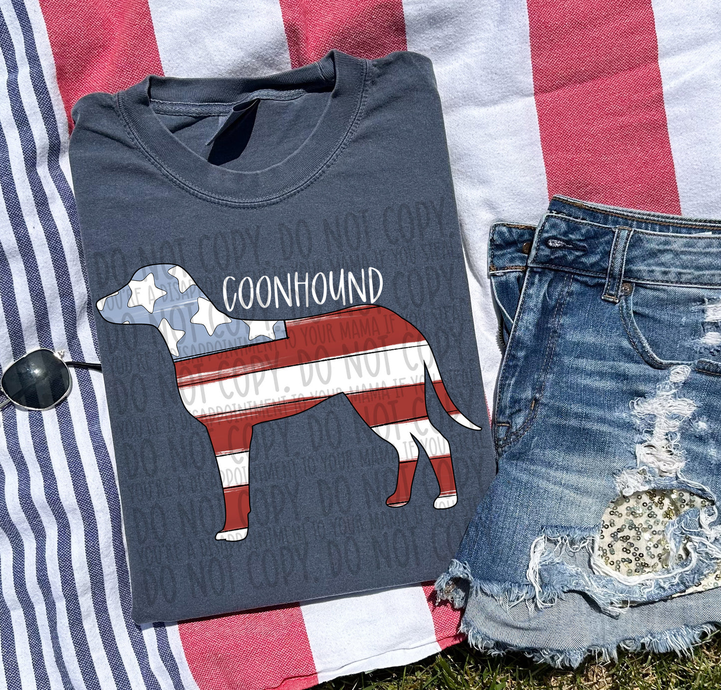 Patriotic Dogs - WHITE TEXT