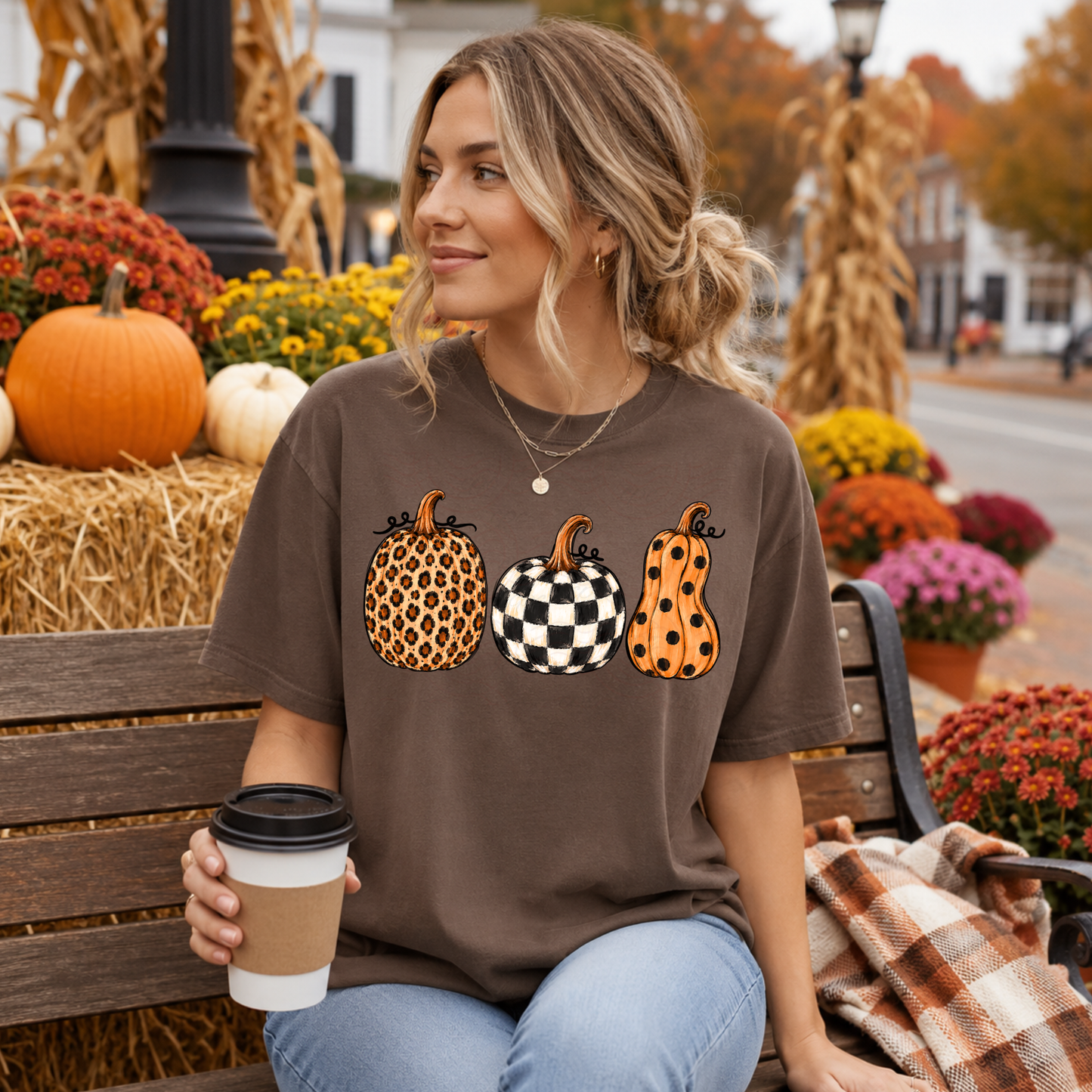3 Fall Pumpkins
