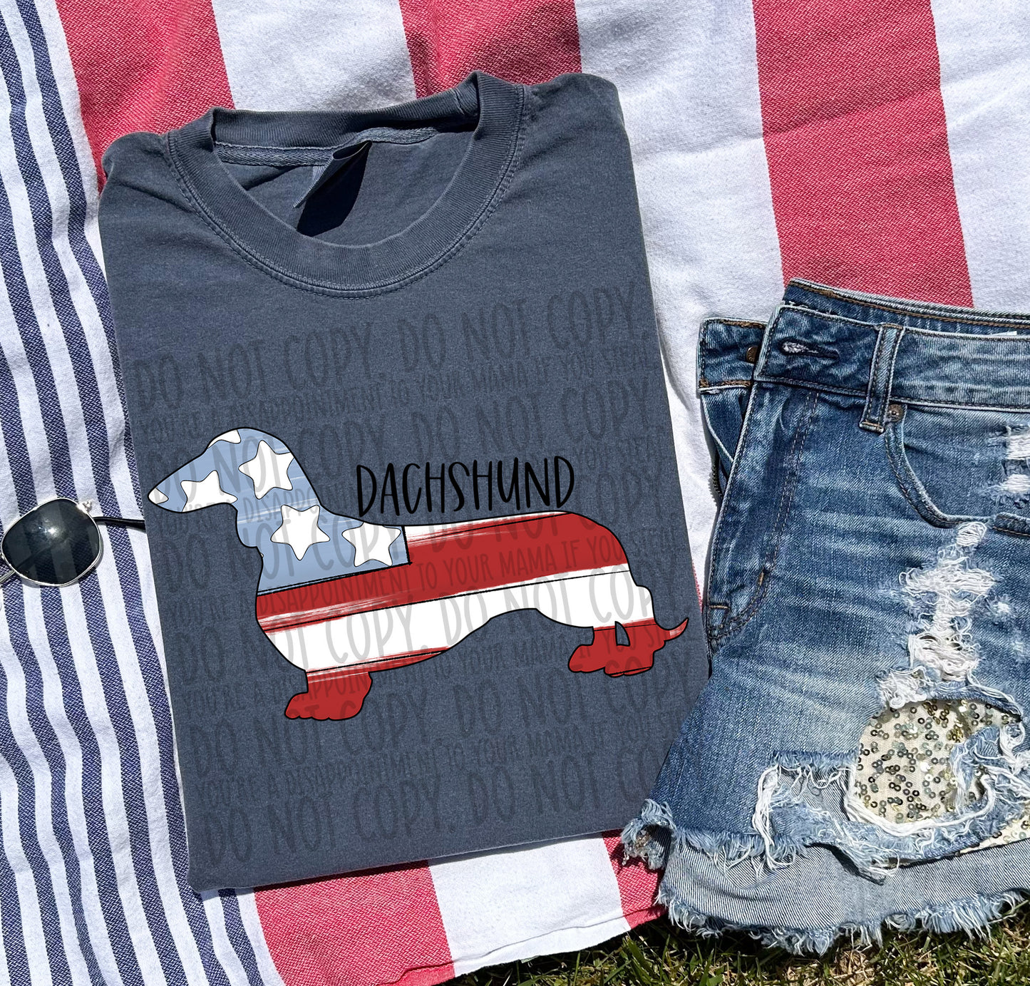 Patriotic Dogs - BLACK TEXT