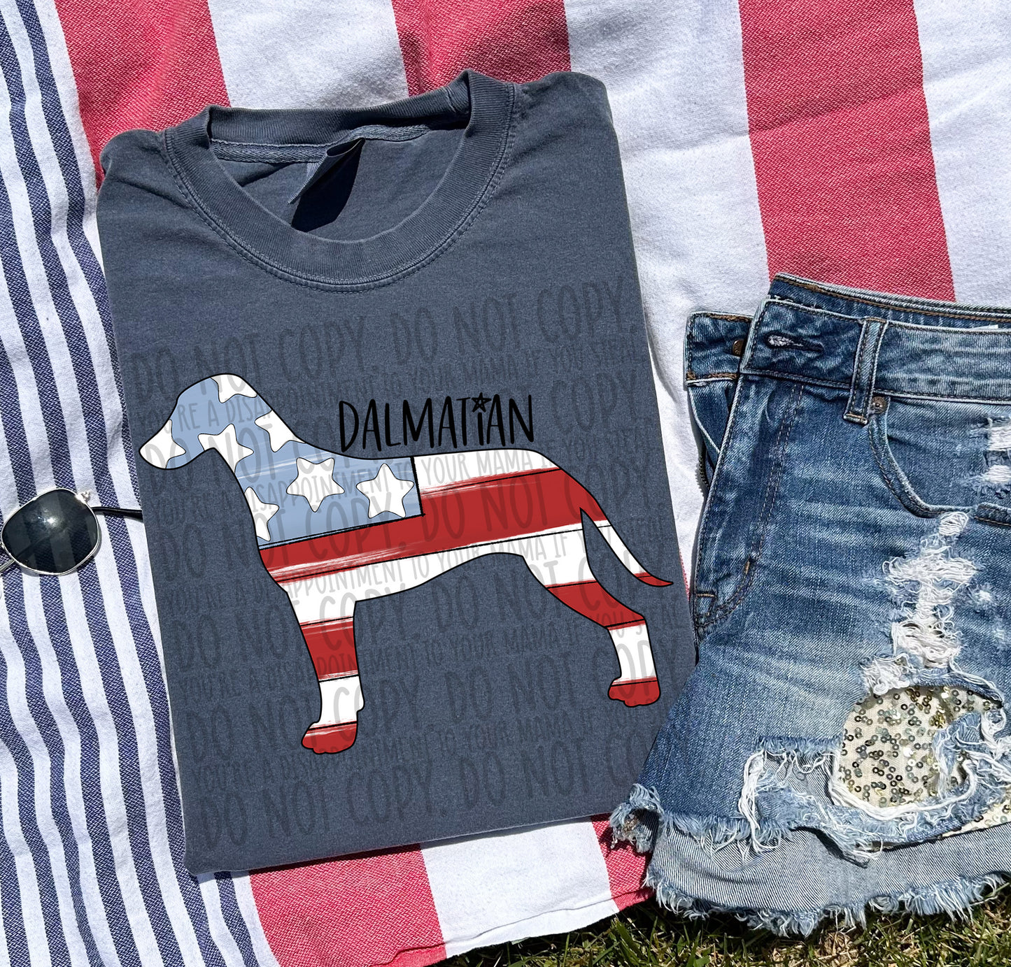 Patriotic Dogs - BLACK TEXT