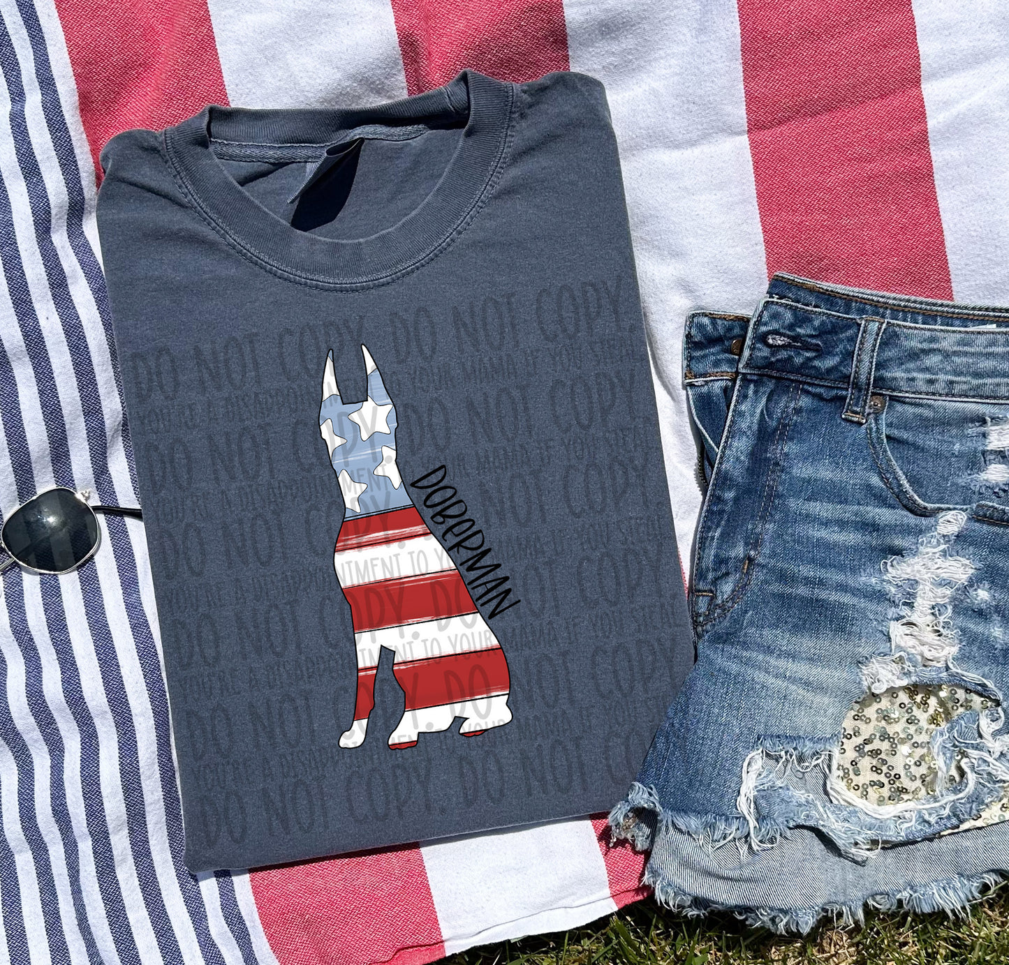 Patriotic Dogs - BLACK TEXT