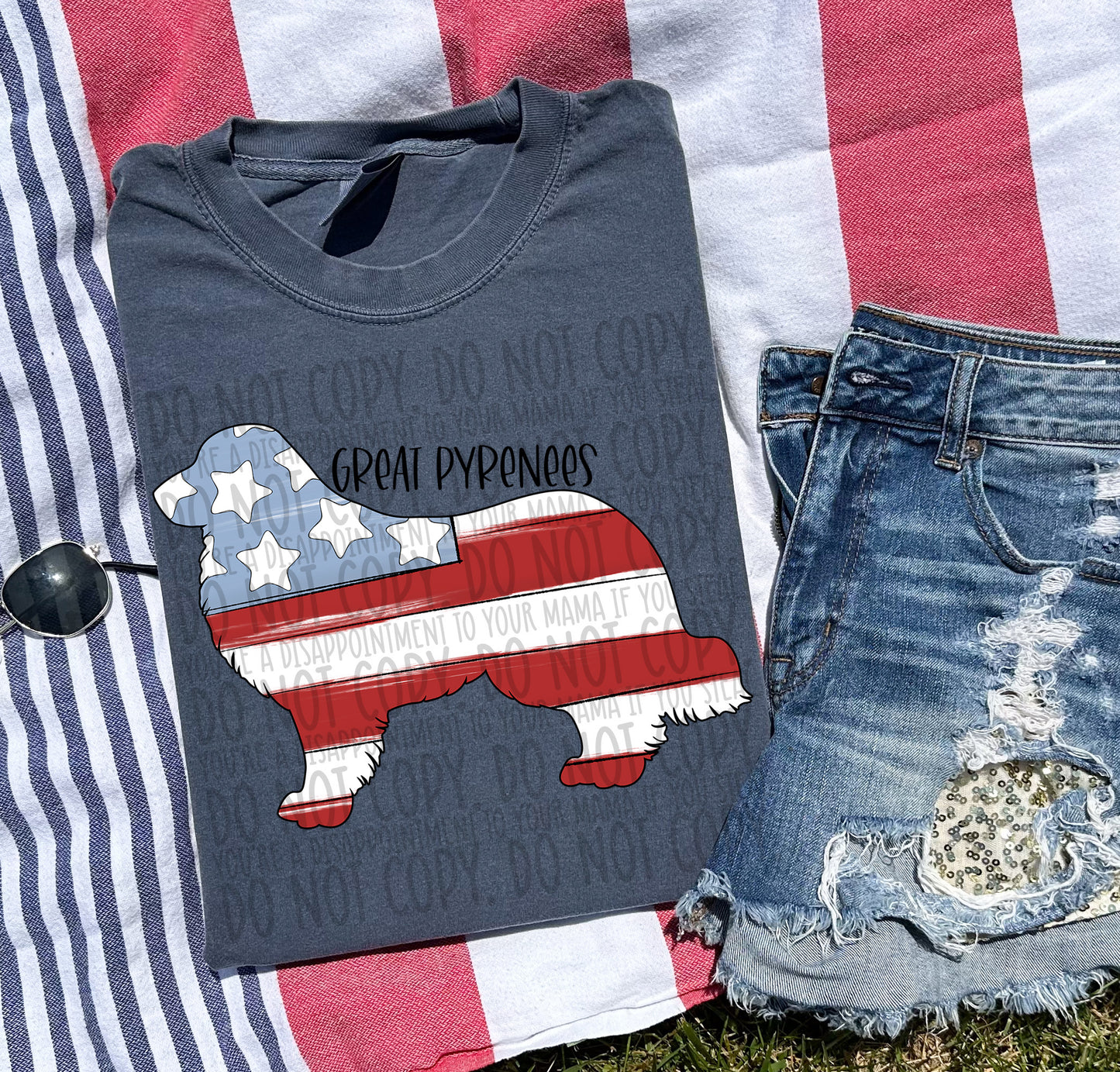 Patriotic Dogs - BLACK TEXT