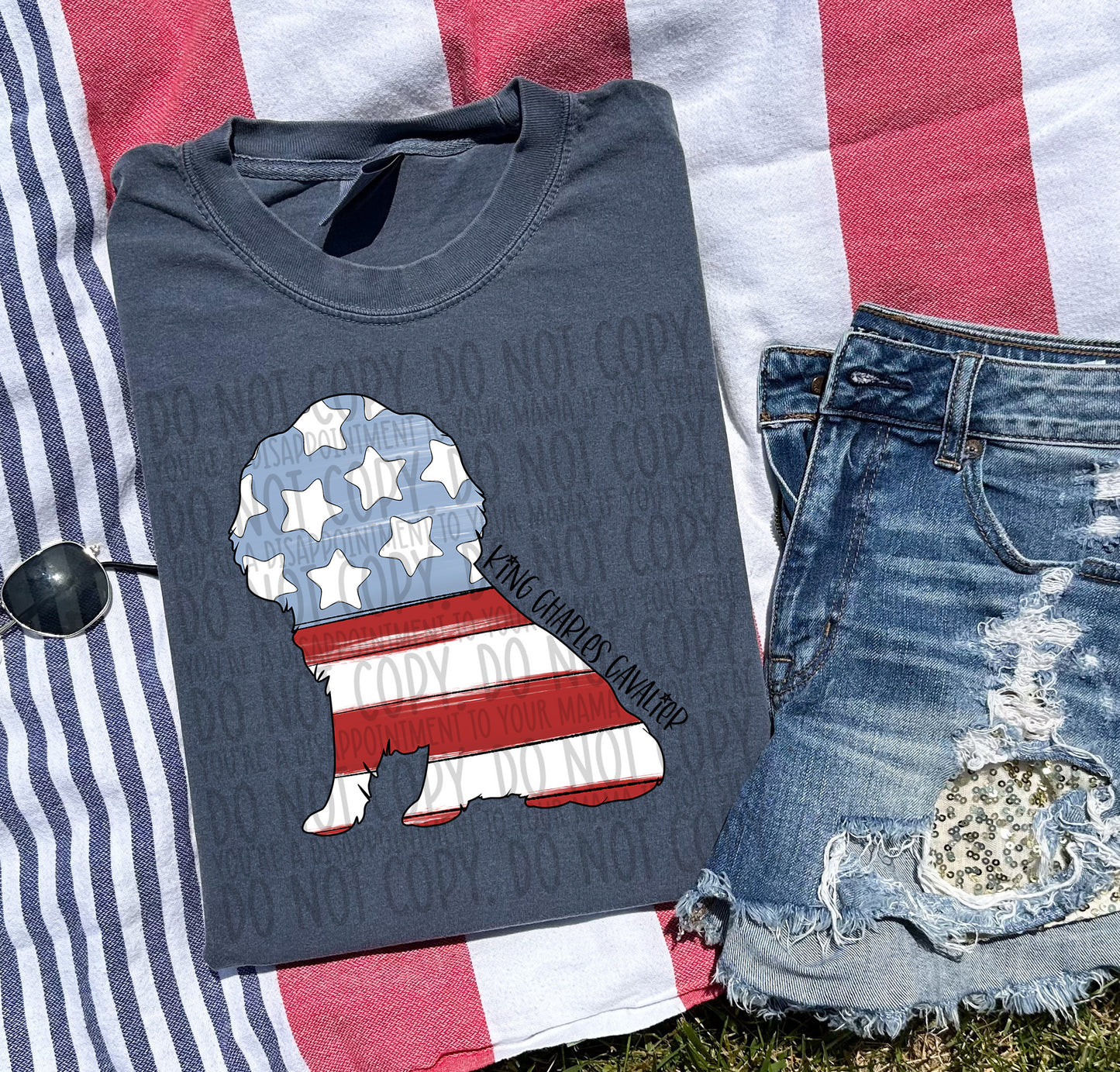 Patriotic Dogs - BLACK TEXT