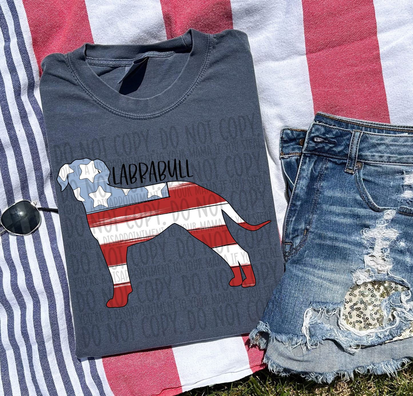 Patriotic Dogs - BLACK TEXT