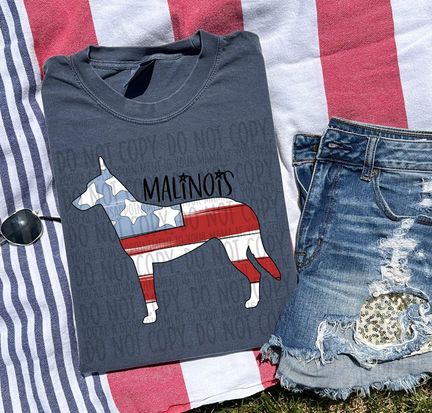 Patriotic Dogs - BLACK TEXT