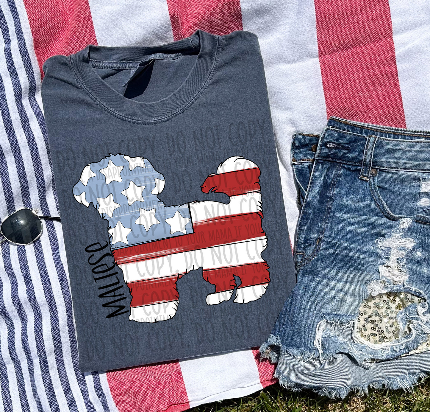 Patriotic Dogs - BLACK TEXT