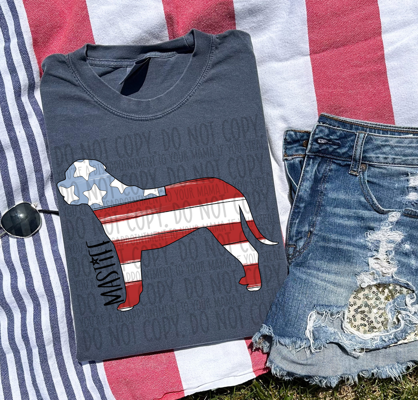 Patriotic Dogs - BLACK TEXT