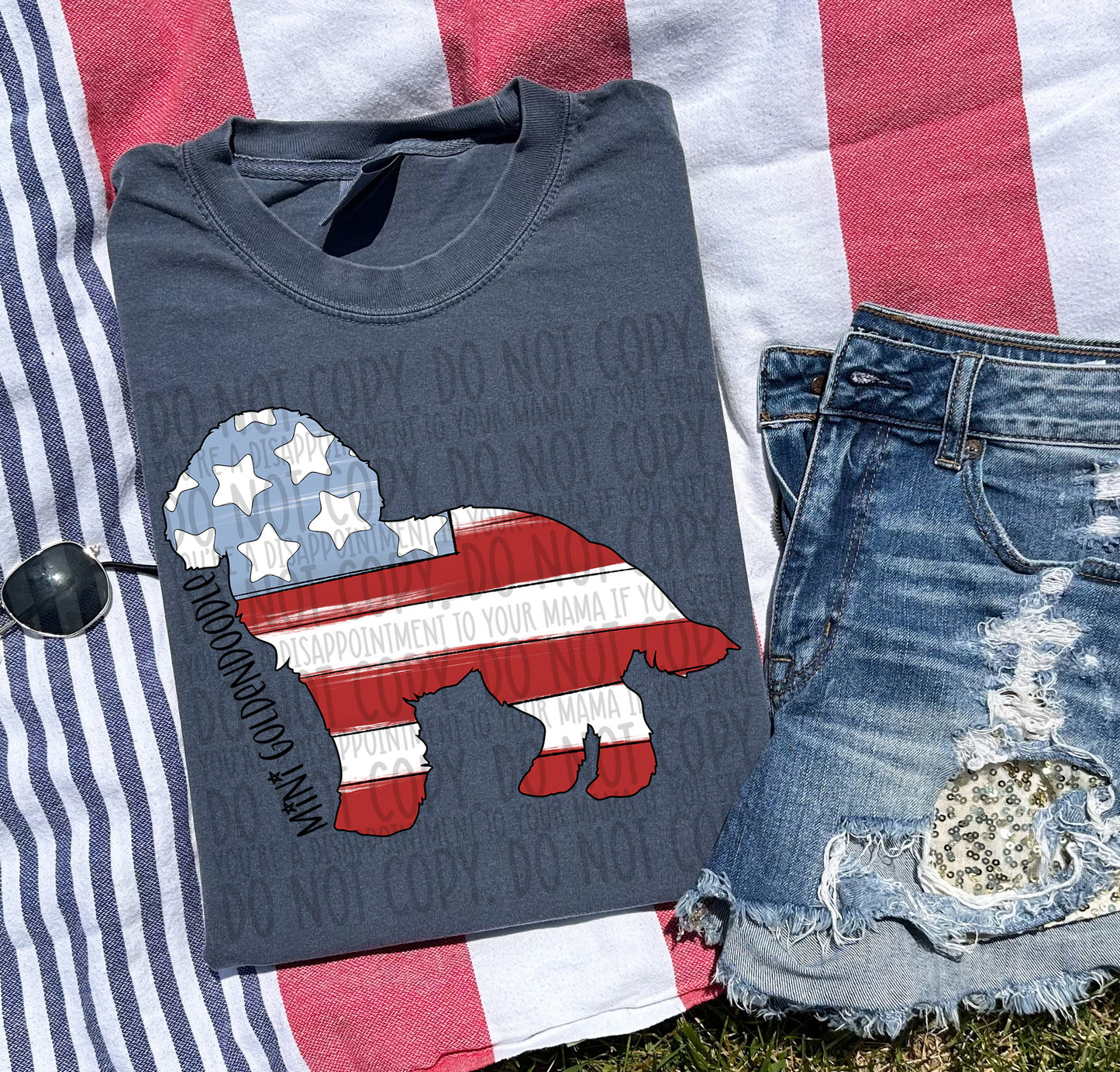 Patriotic Dogs - BLACK TEXT