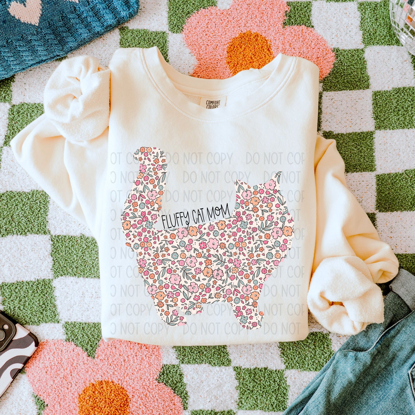 Floral Cat Mom