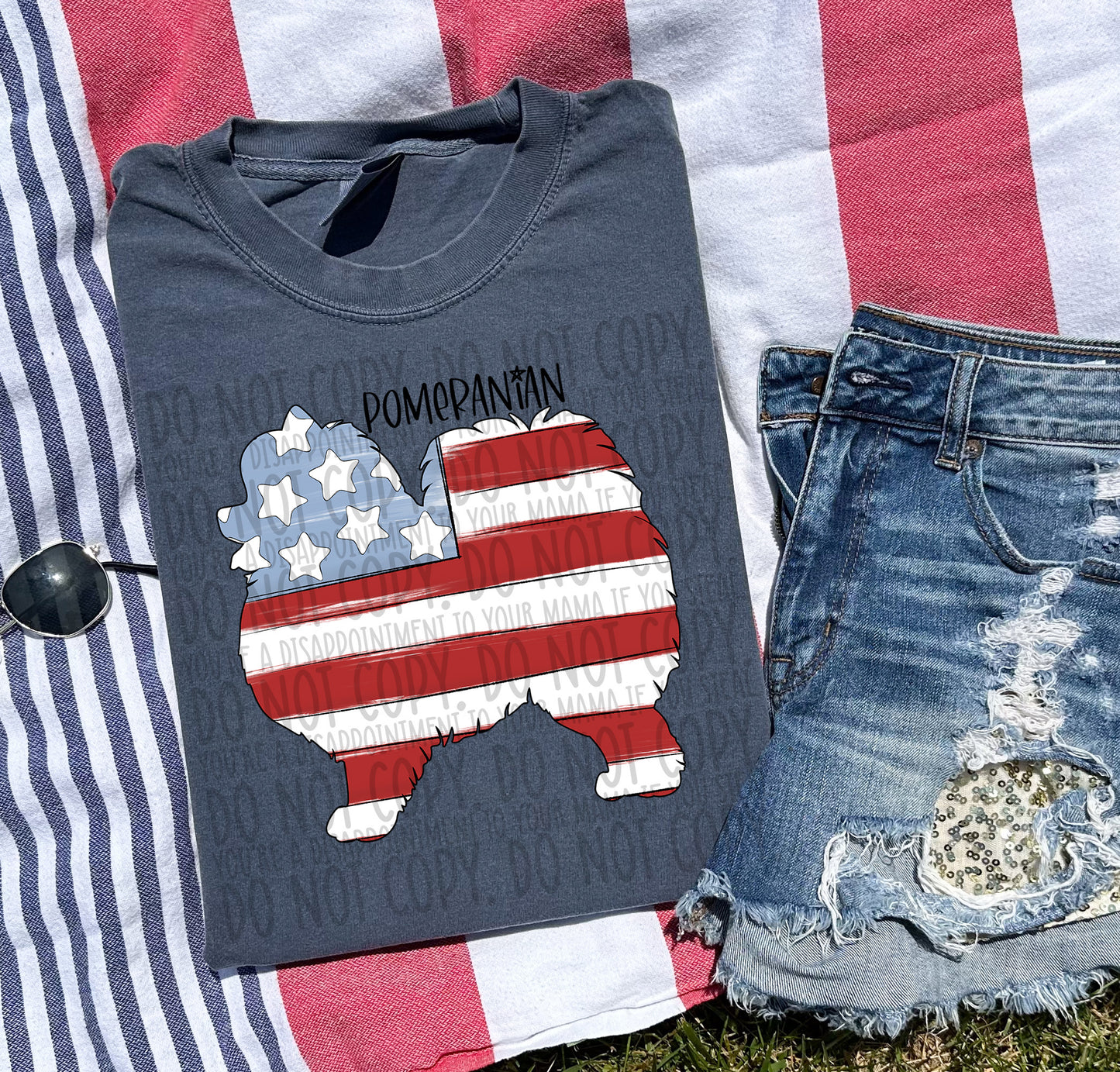 Patriotic Dogs - BLACK TEXT