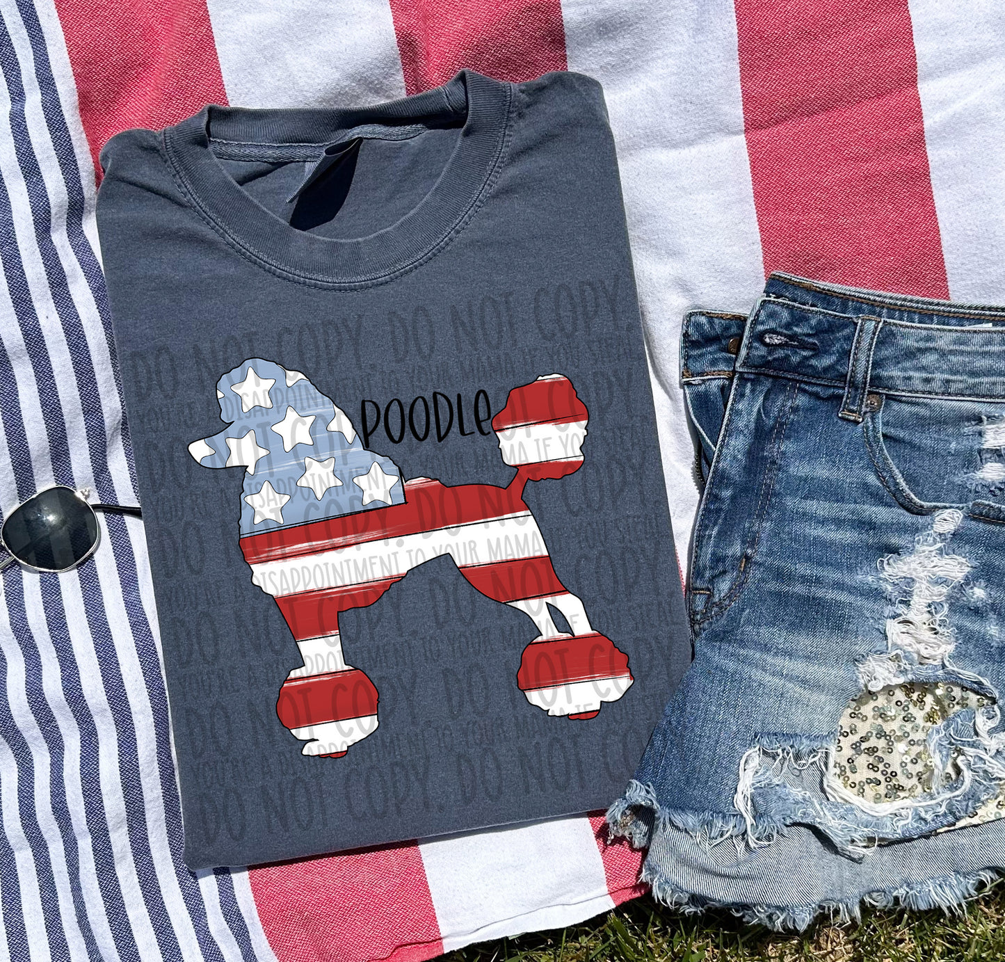 Patriotic Dogs - BLACK TEXT