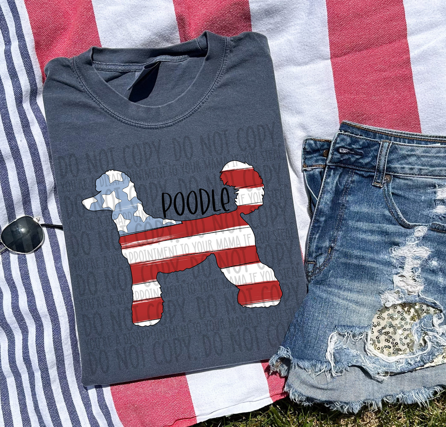 Patriotic Dogs - BLACK TEXT