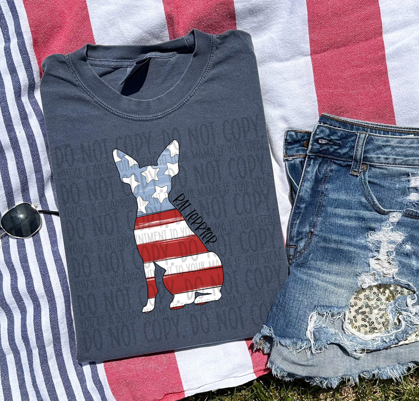 Patriotic Dogs - BLACK TEXT