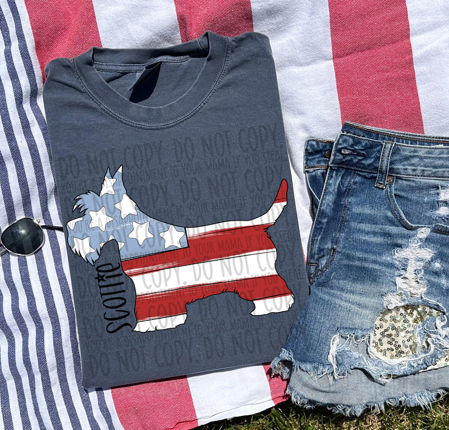 Patriotic Dogs - BLACK TEXT