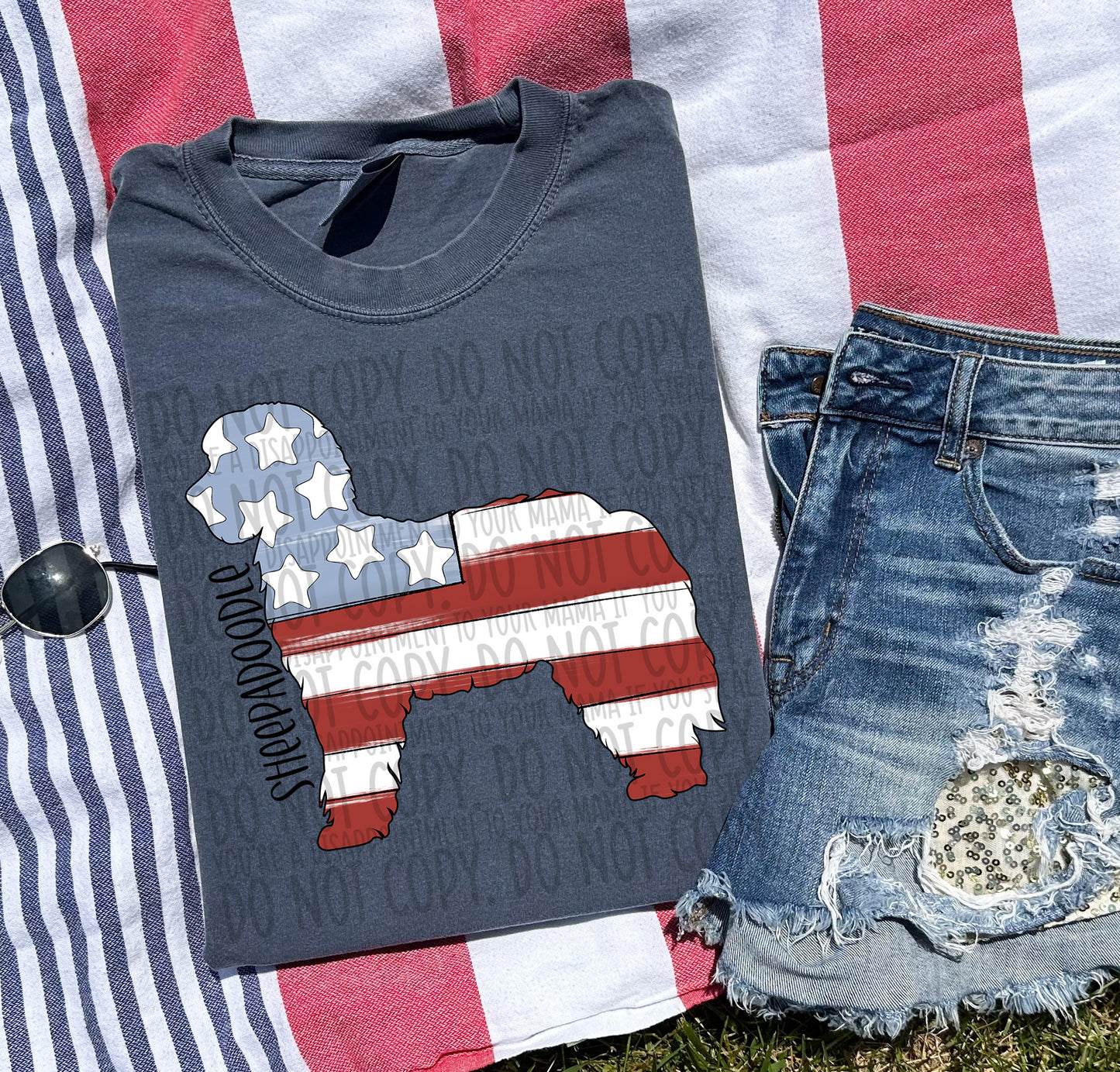 Patriotic Dogs - BLACK TEXT