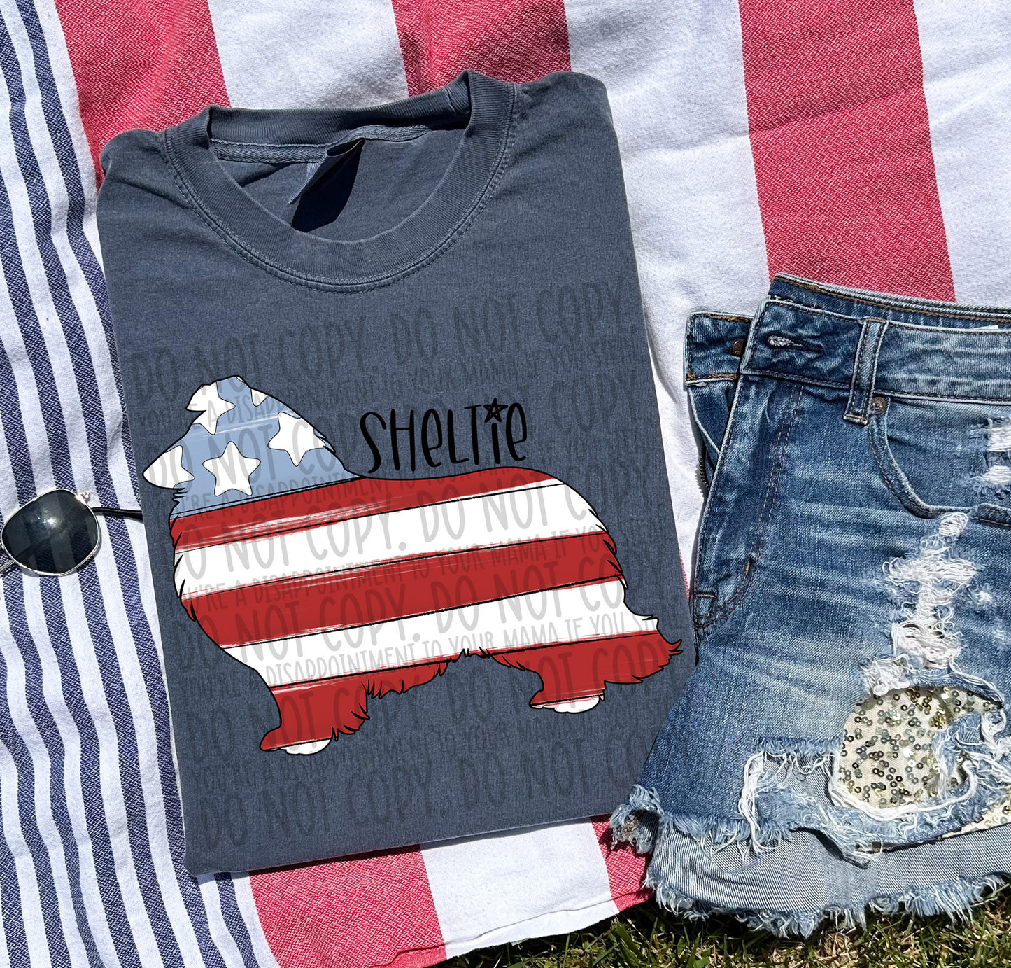 Patriotic Dogs - BLACK TEXT