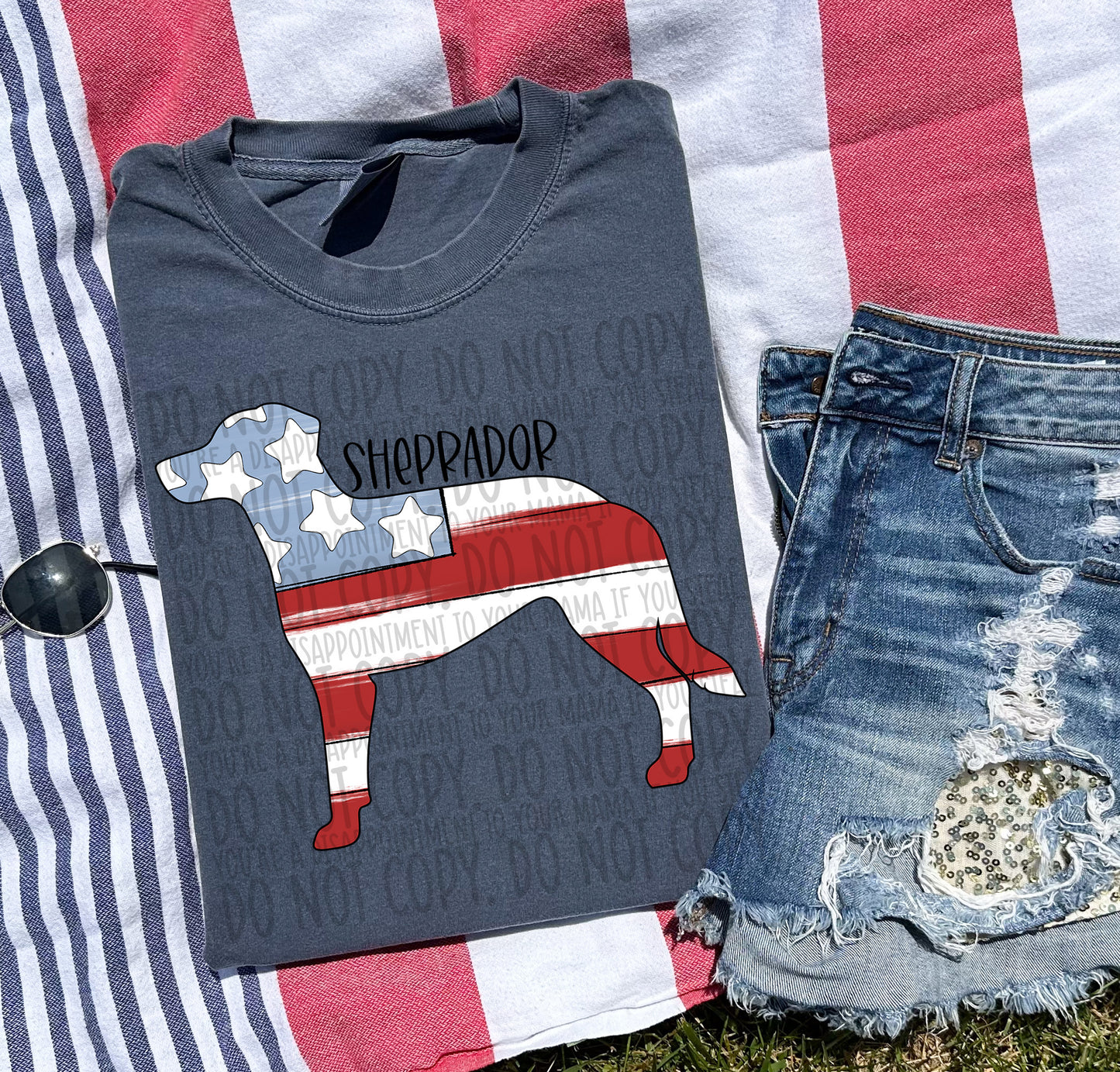 Patriotic Dogs - BLACK TEXT