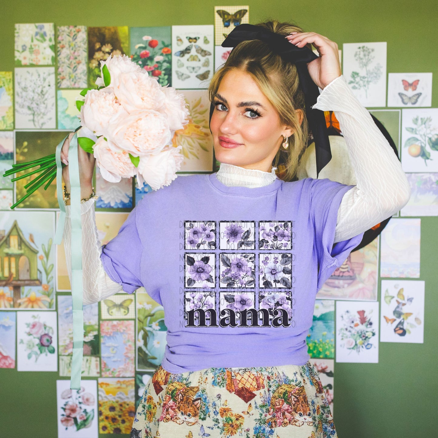 Mama Floral Squares