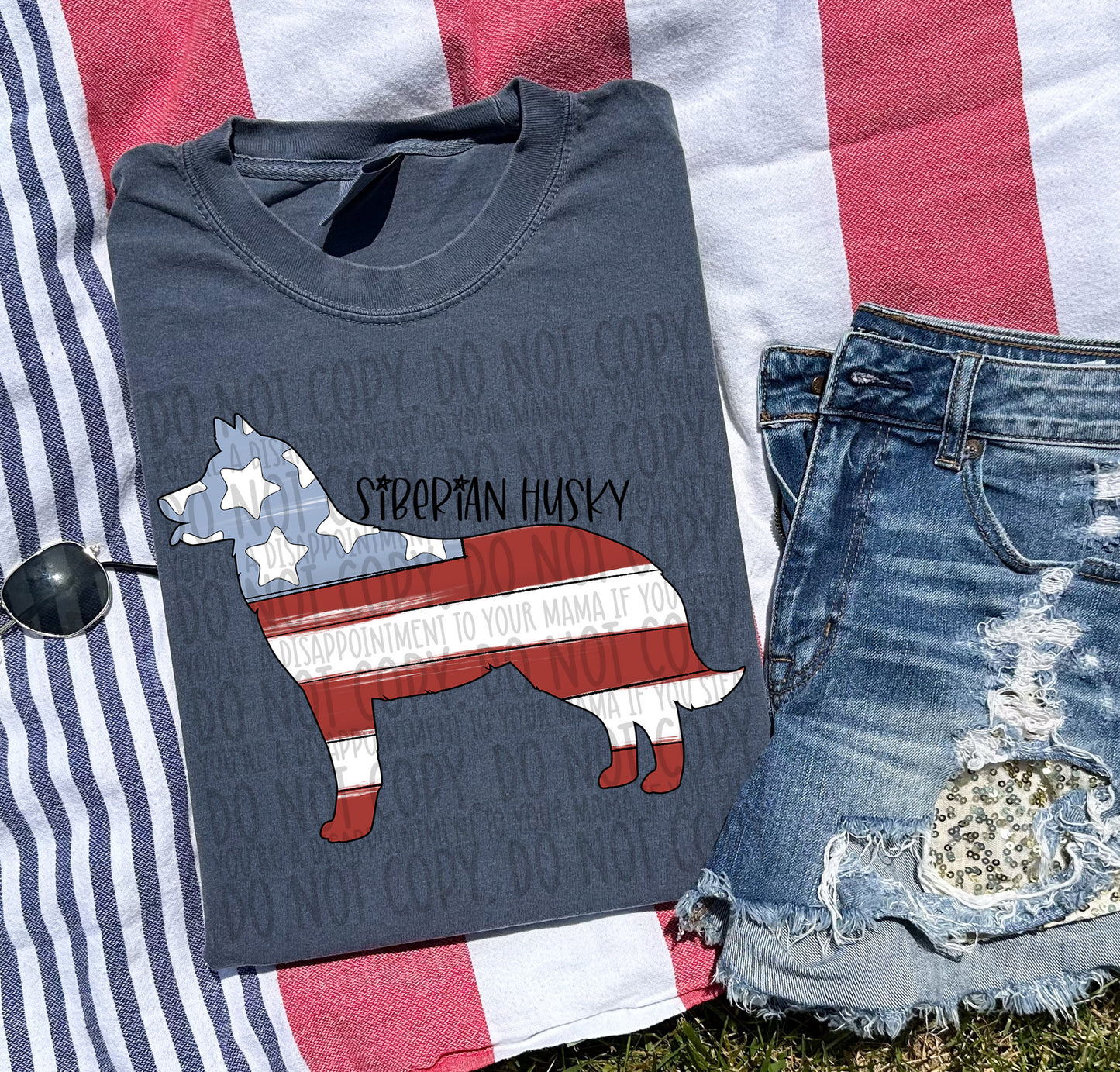 Patriotic Dogs - BLACK TEXT