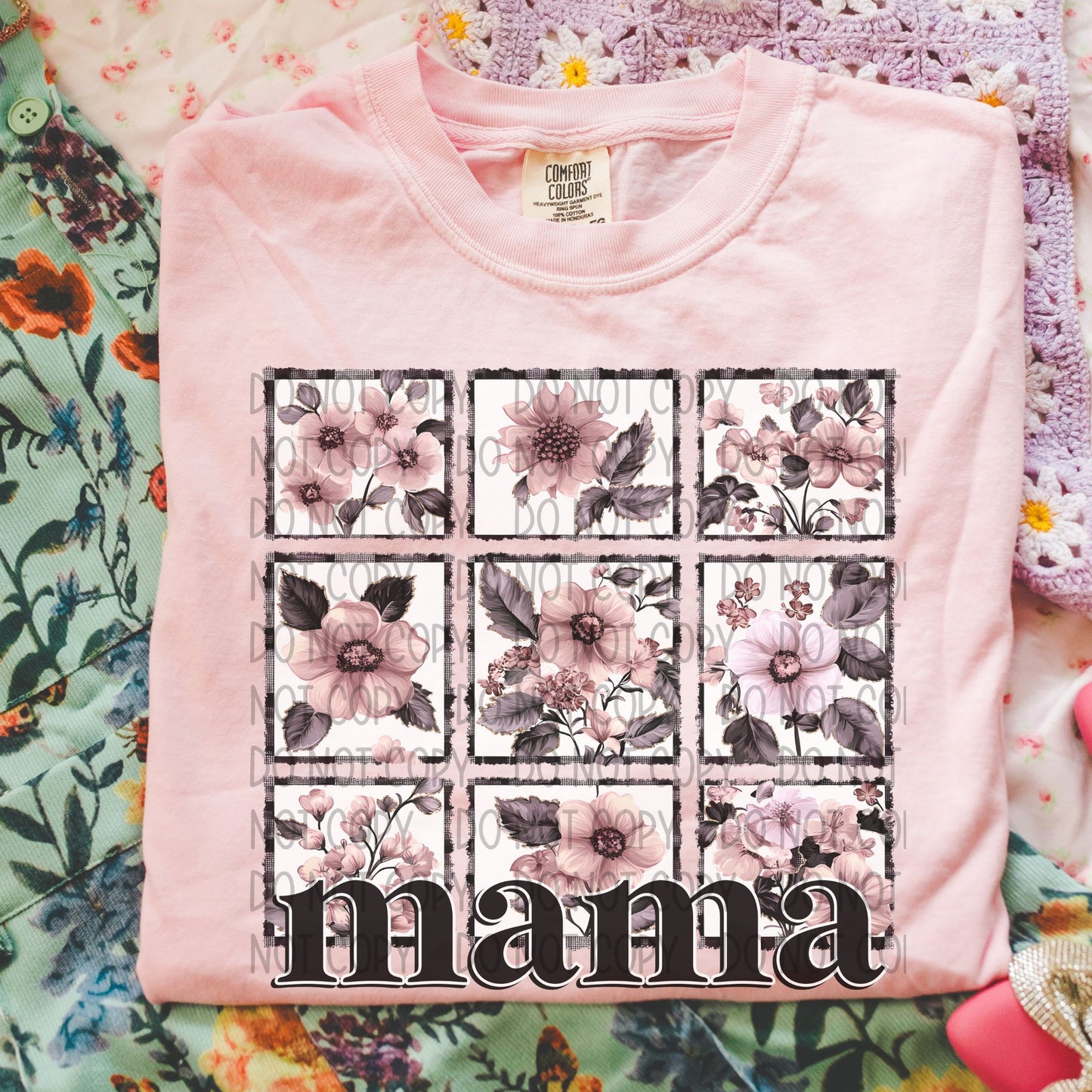 Mama Floral Squares