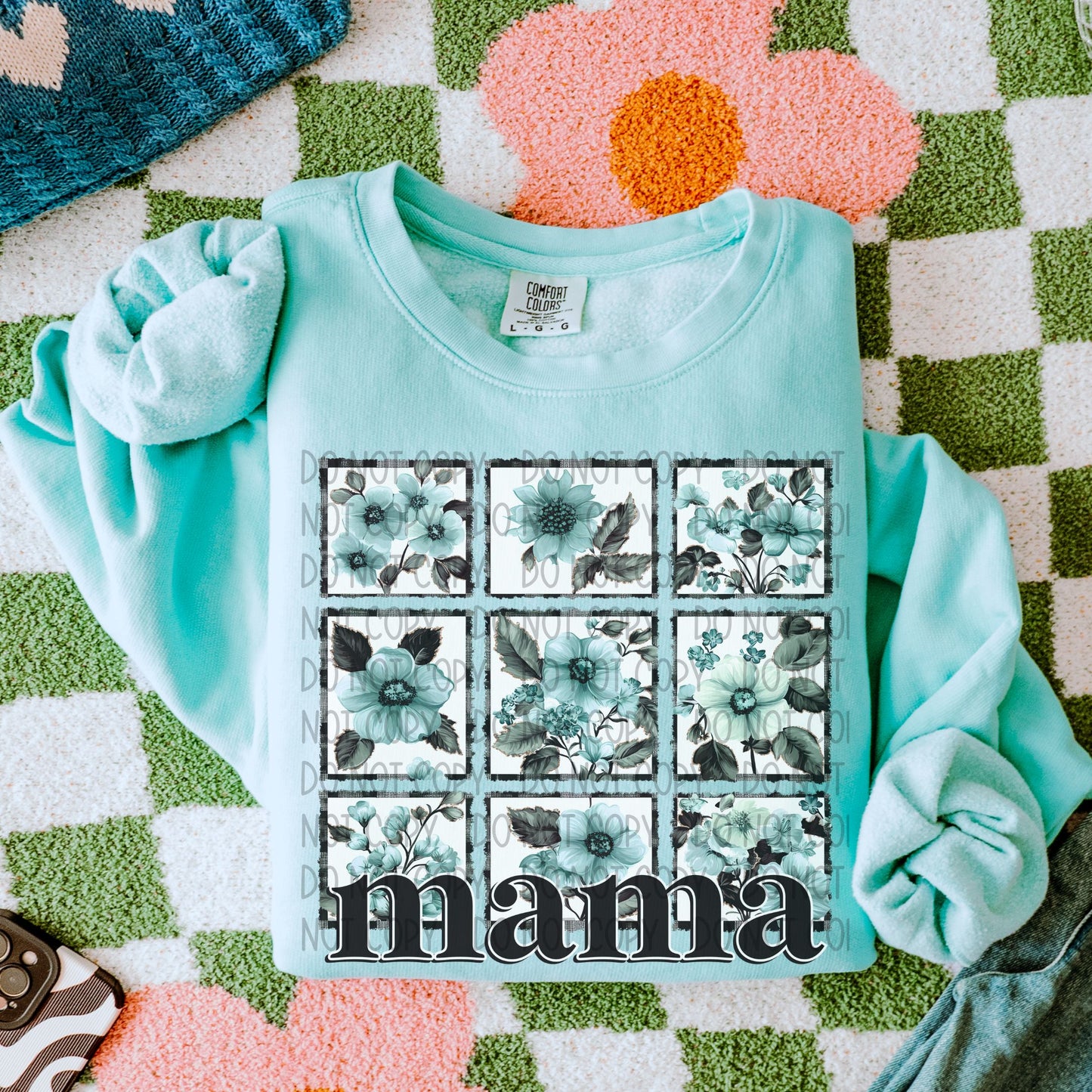 Mama Floral Squares