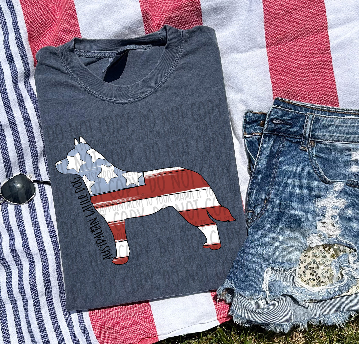 Patriotic Dogs - BLACK TEXT
