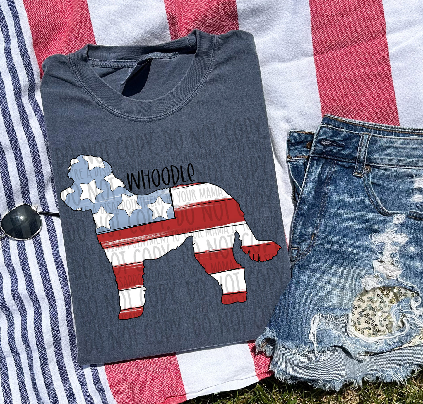 Patriotic Dogs - BLACK TEXT