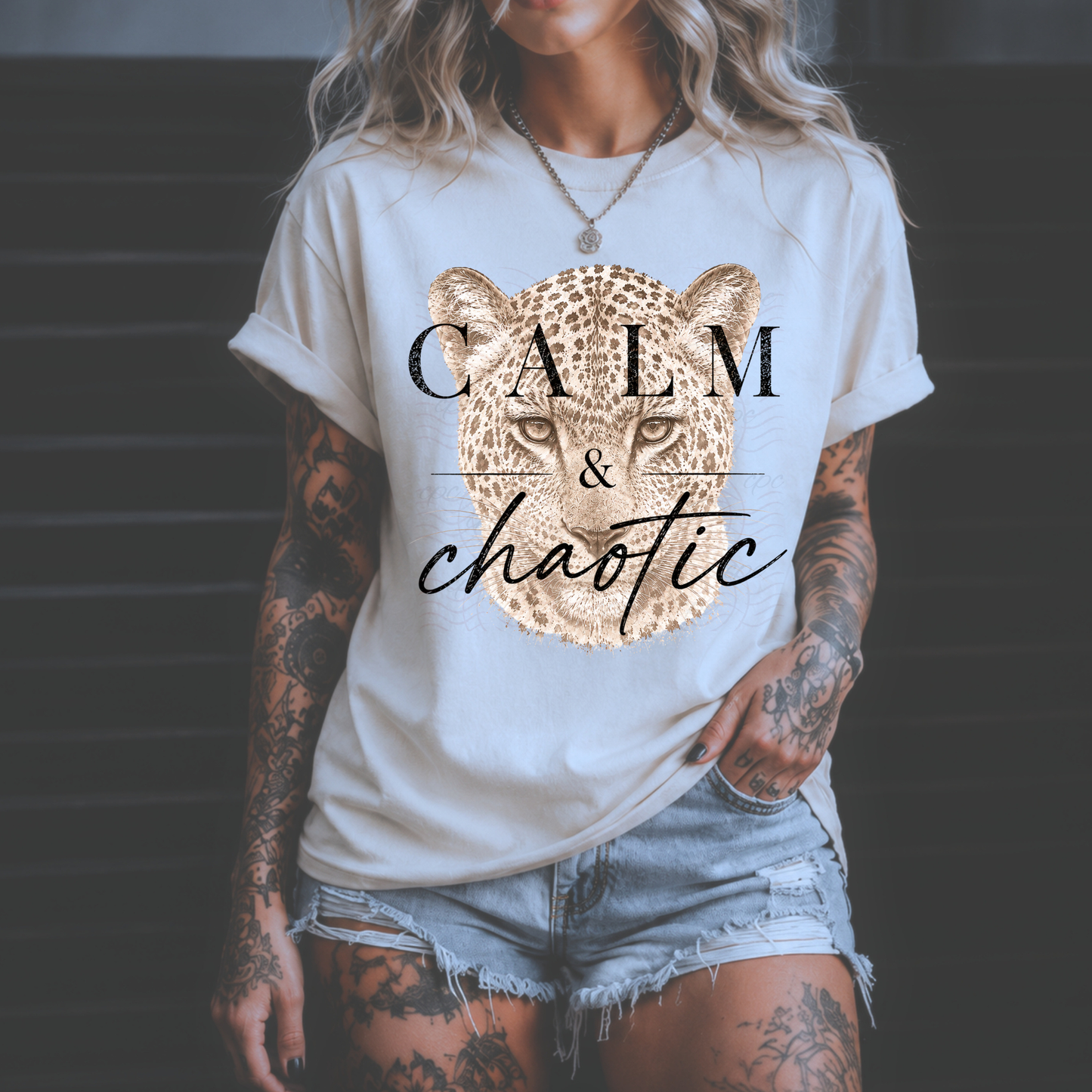 Calm And Chaotic Vintage Leopard