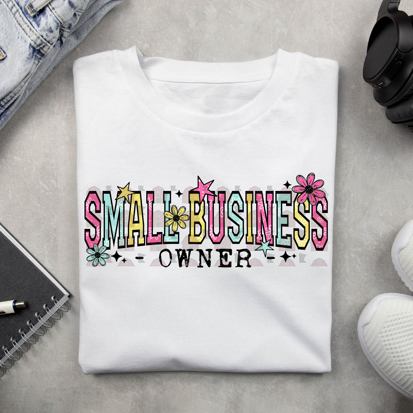 Floral And Stars Small Business Owner