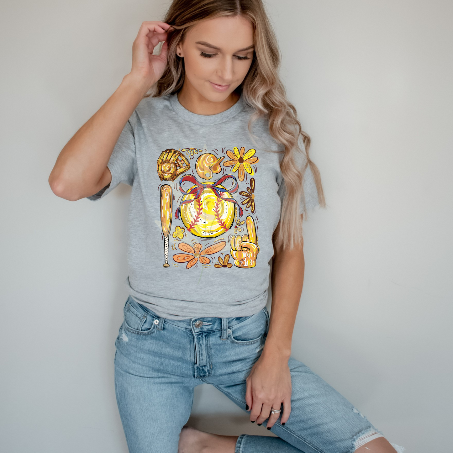 Floral Softball Things