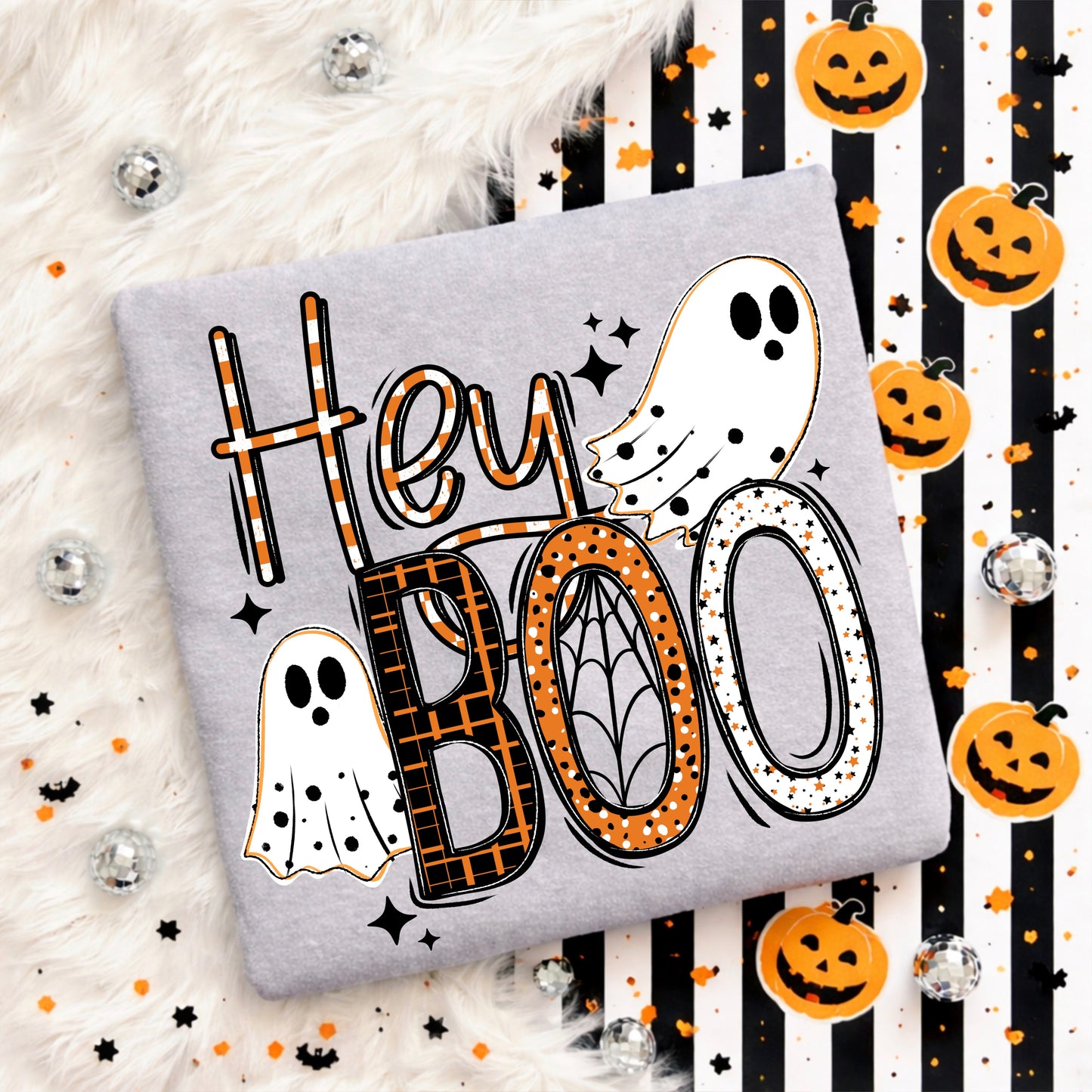 Orange And Black Hey Boo