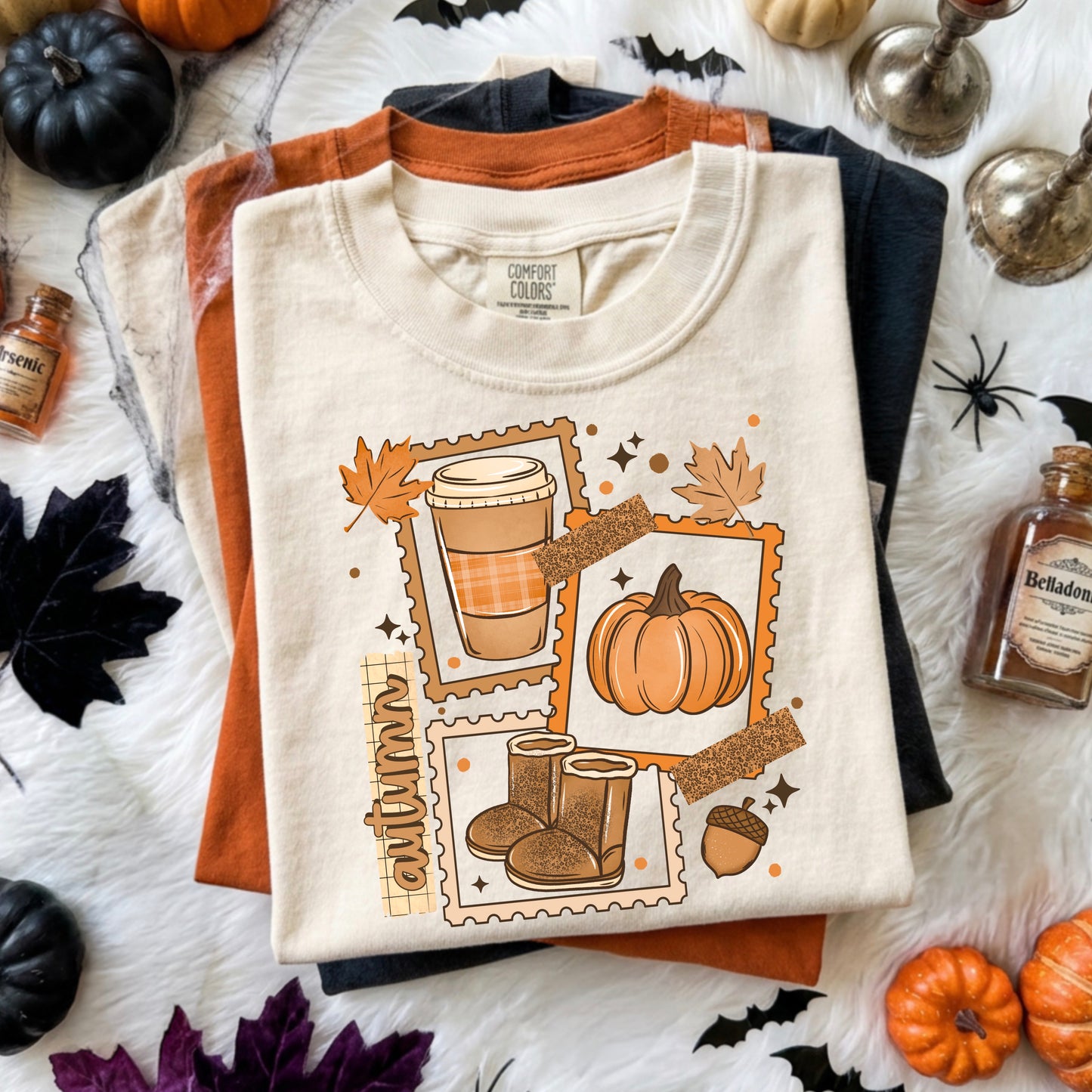Autumn Stamp Collage