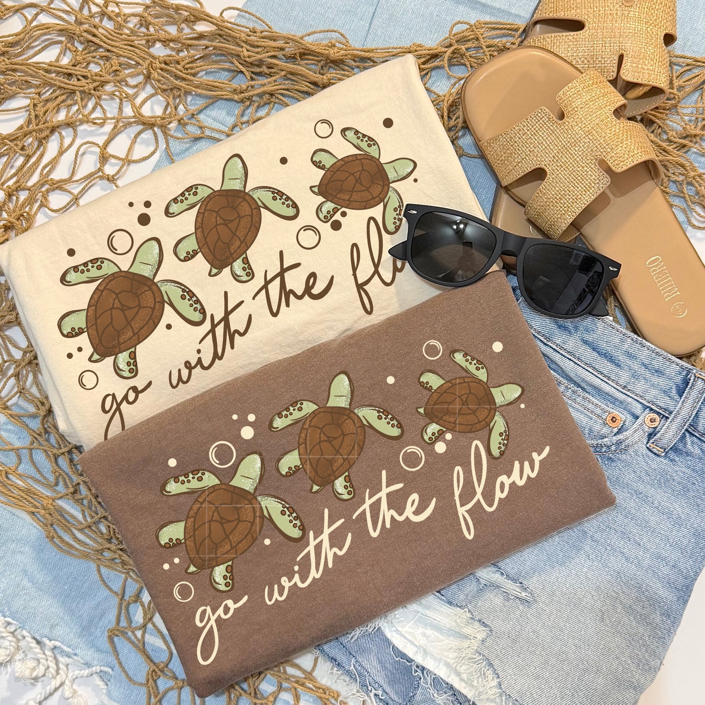 Turtles Go With The Flow
