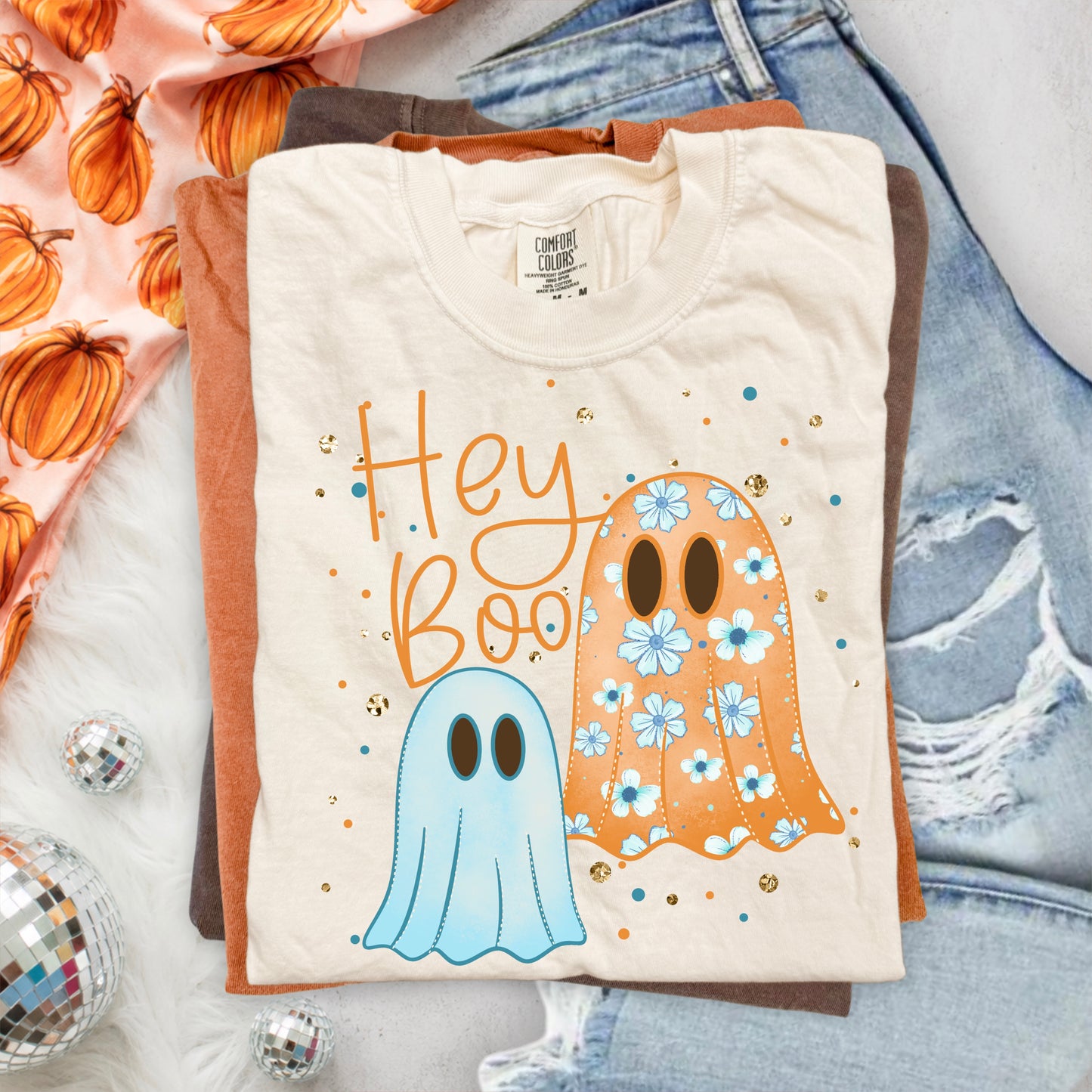 Hey Boo Floral Ghost