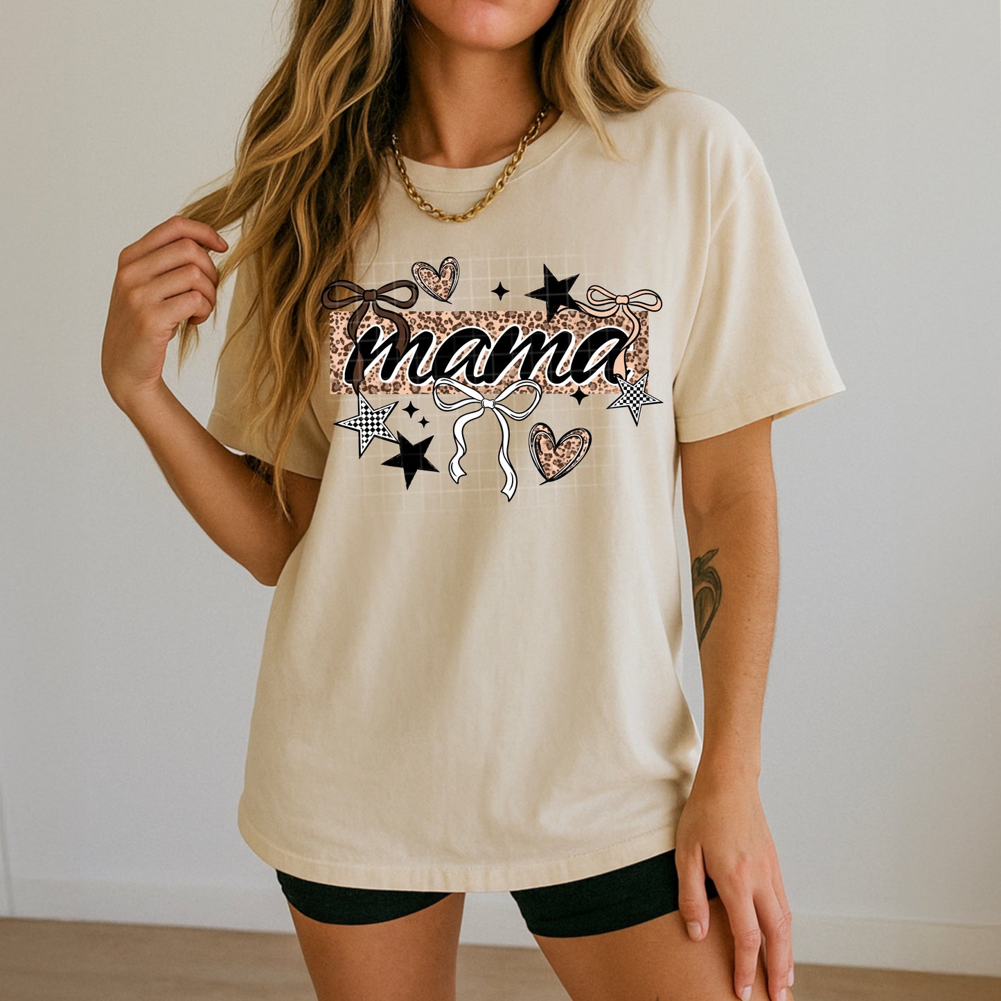 Mama Leopard Bows And Stars