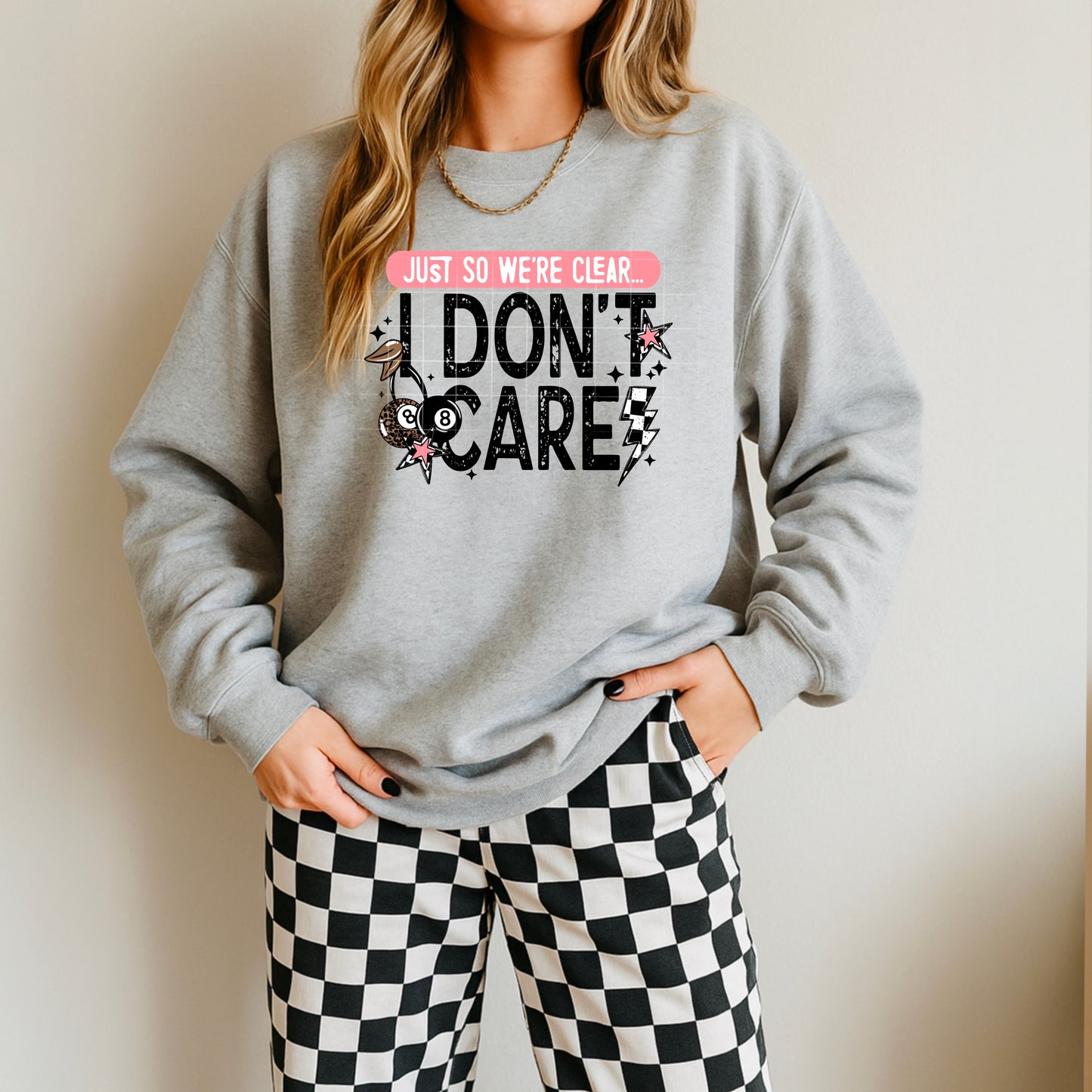 Checker Cheetah I Don't Care