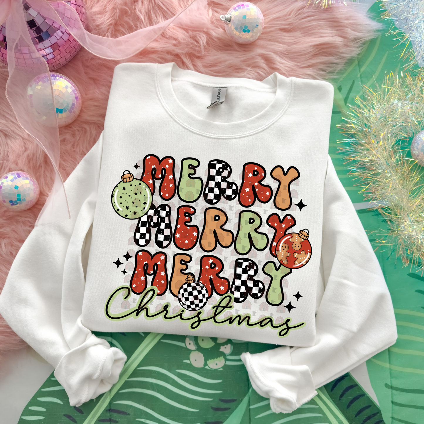 Merry Christmas Red And Green