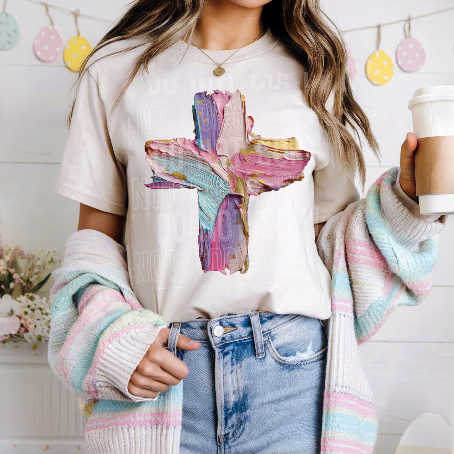 Pastel Painted Cross